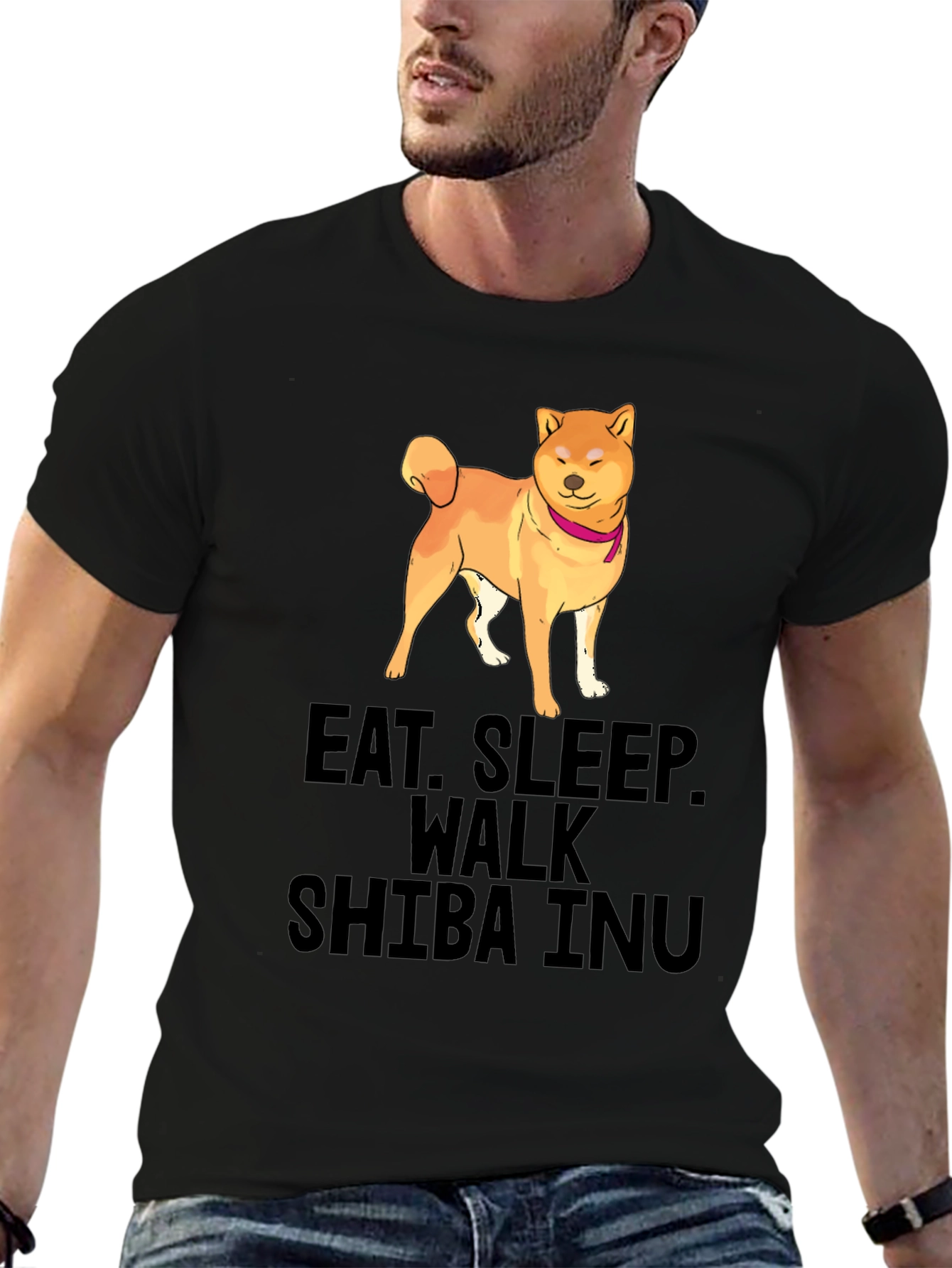 Eat Sleep Walk Shiba Inu T-Shirt