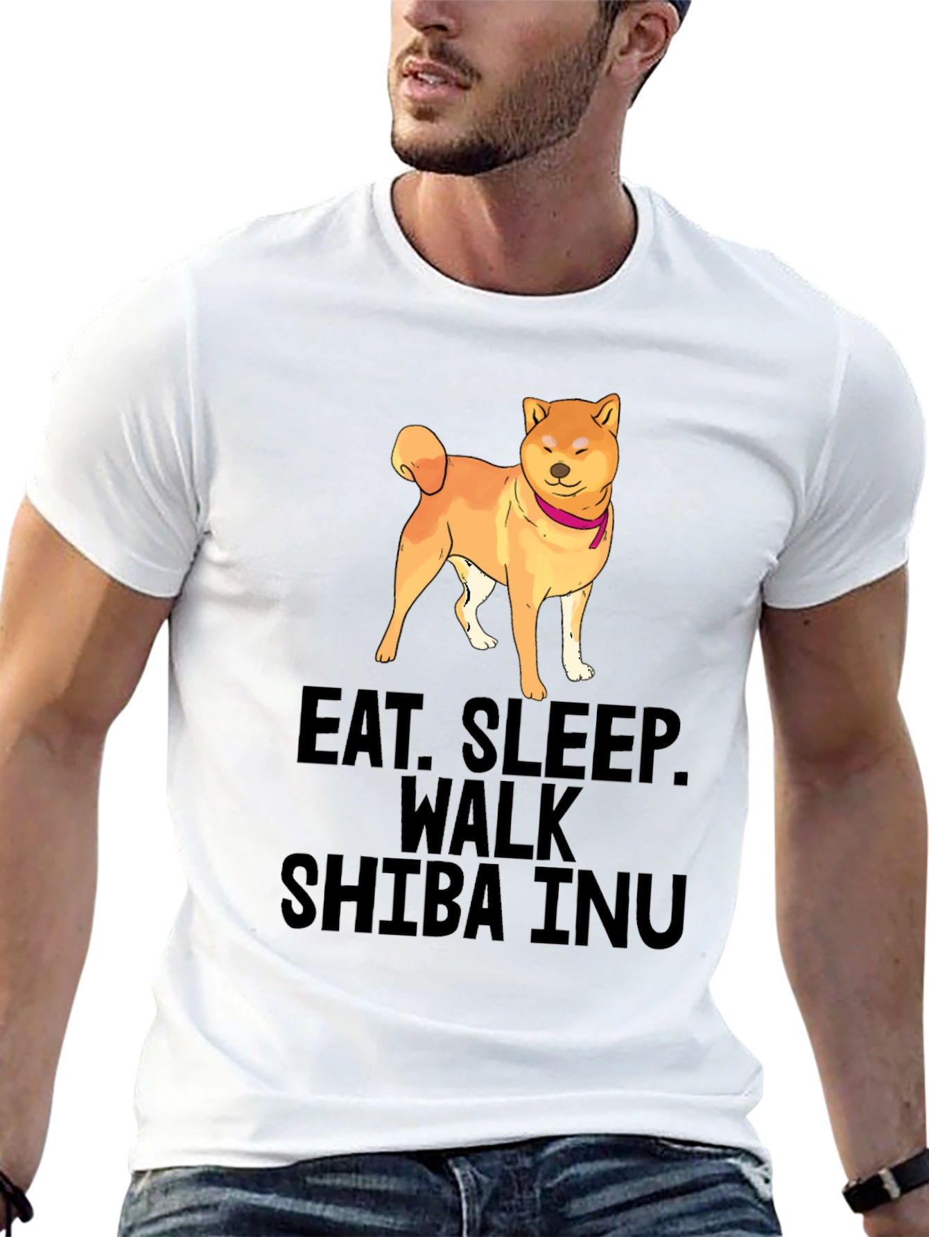 Eat Sleep Walk Shiba Inu T-Shirt