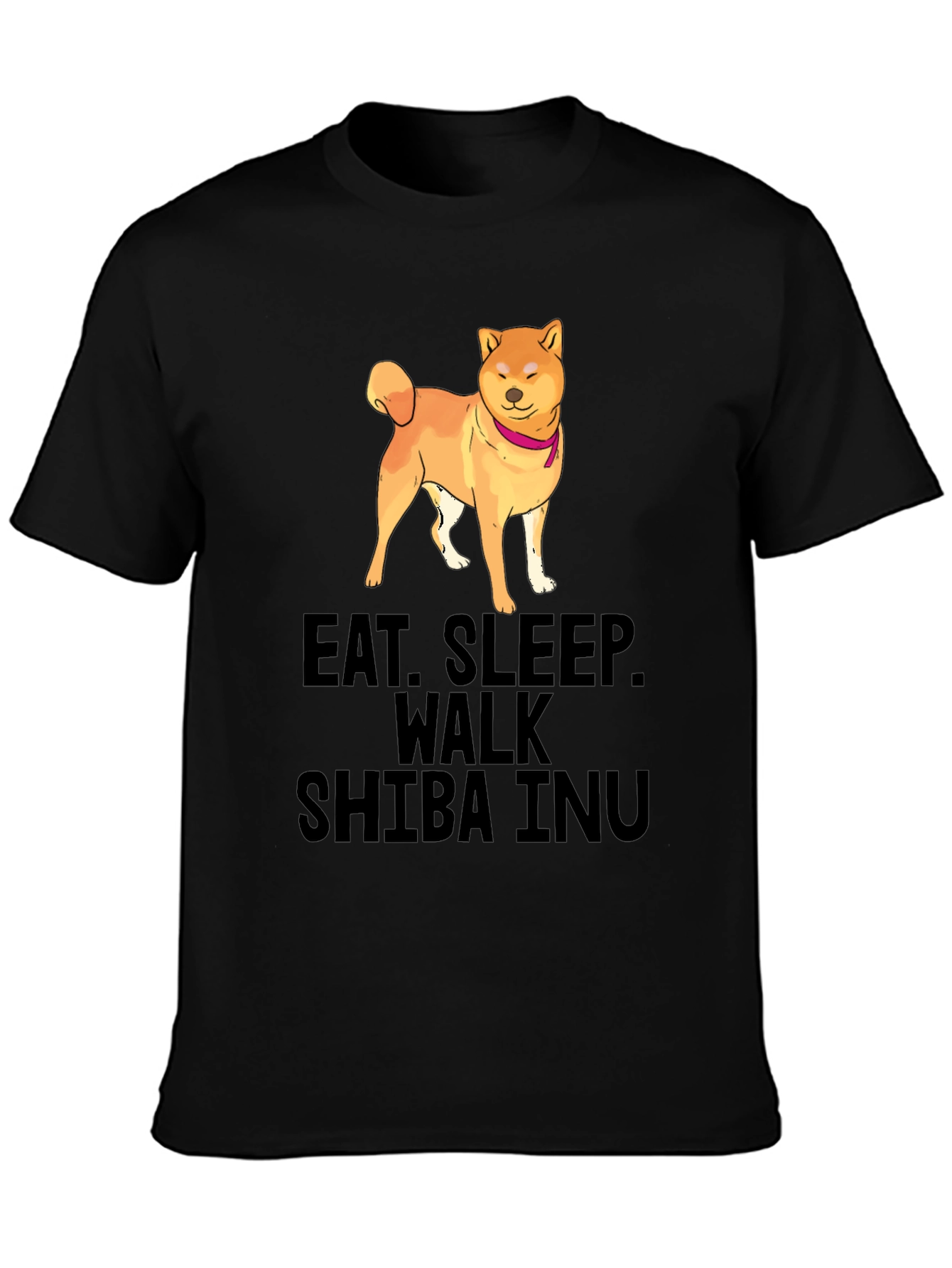 Eat Sleep Walk Shiba Inu T-Shirt