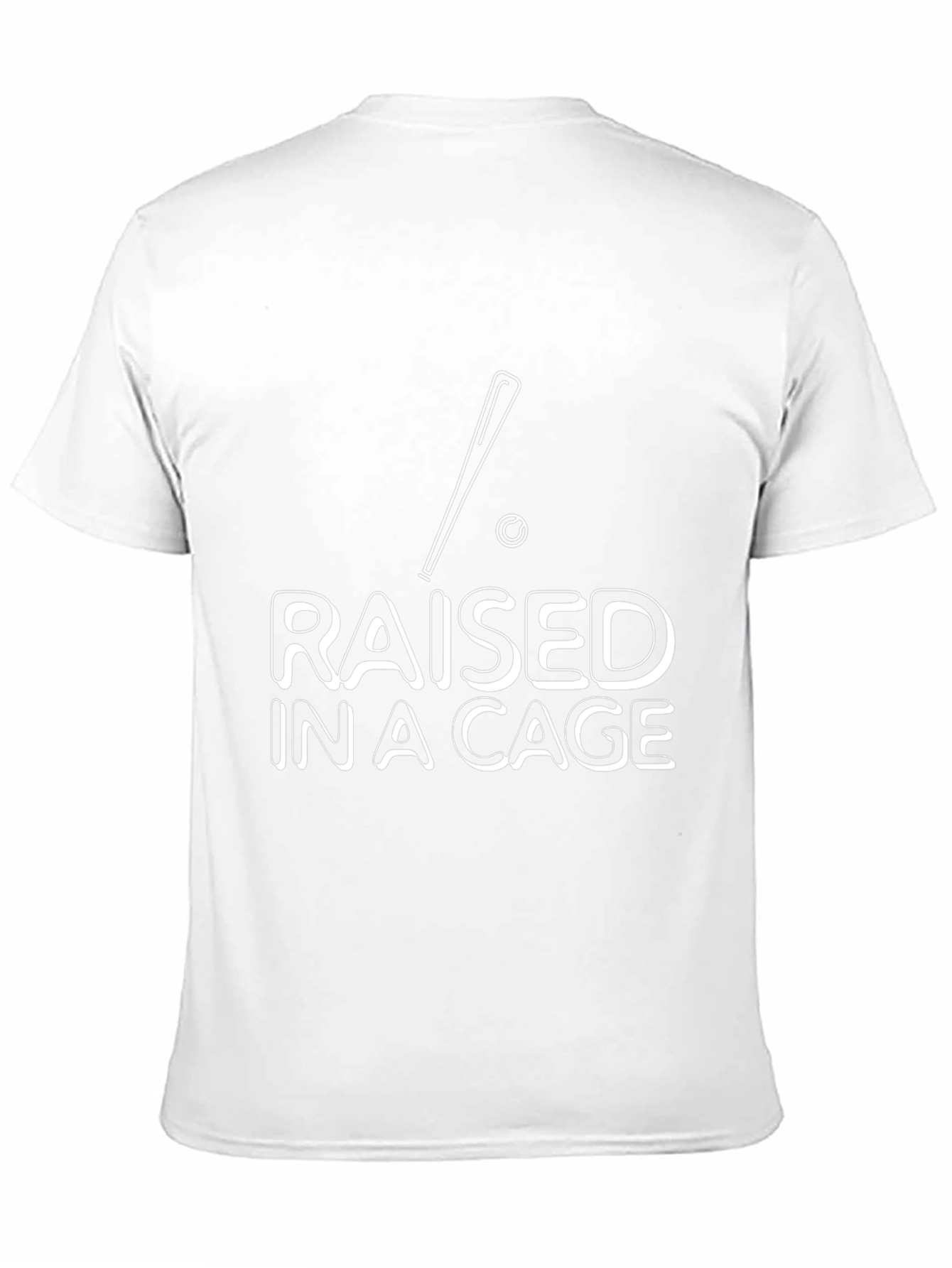 Raised in a Cage Baseball Graphic Tee