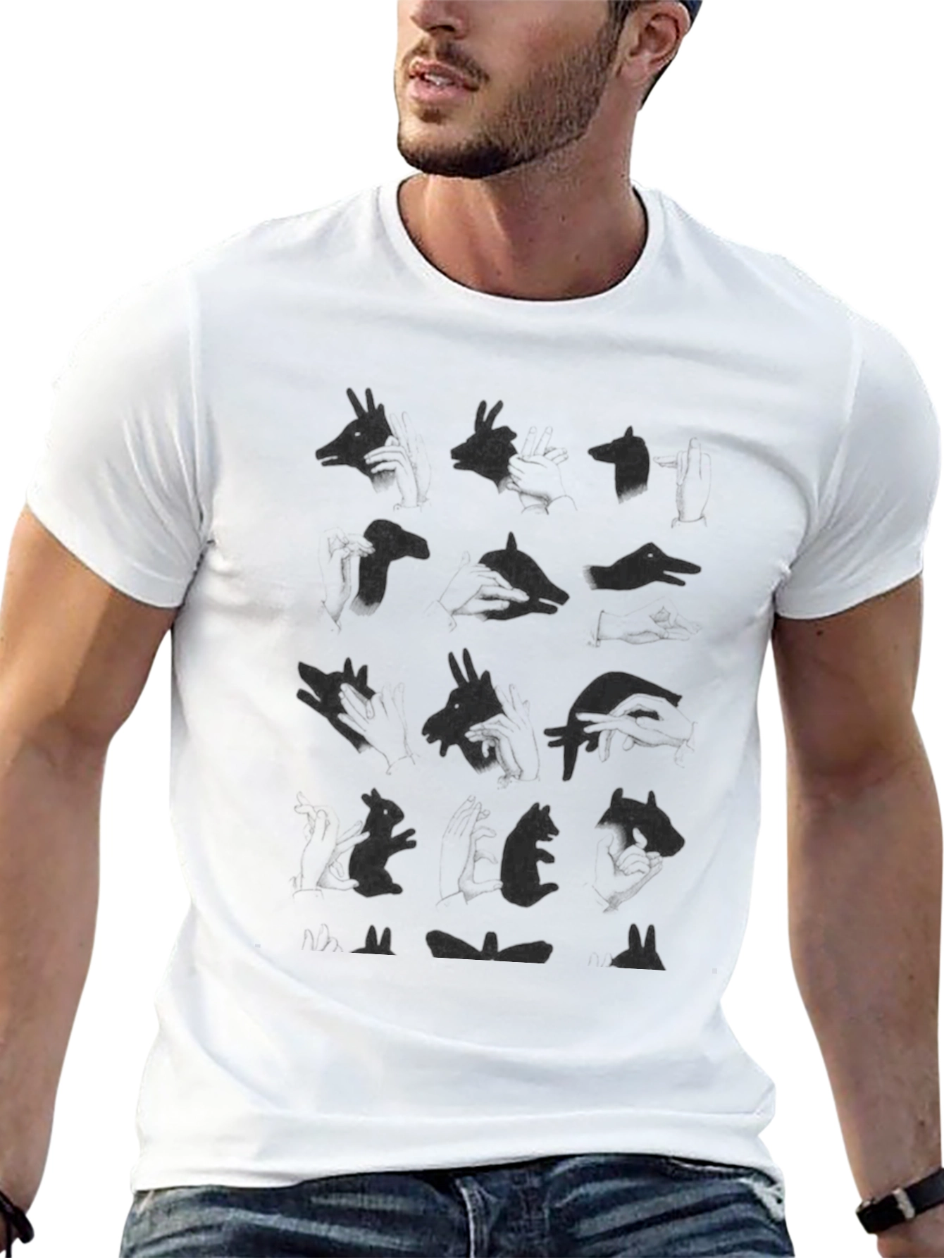 Shadow Puppet T-Shirt - Animal Hand Shadows