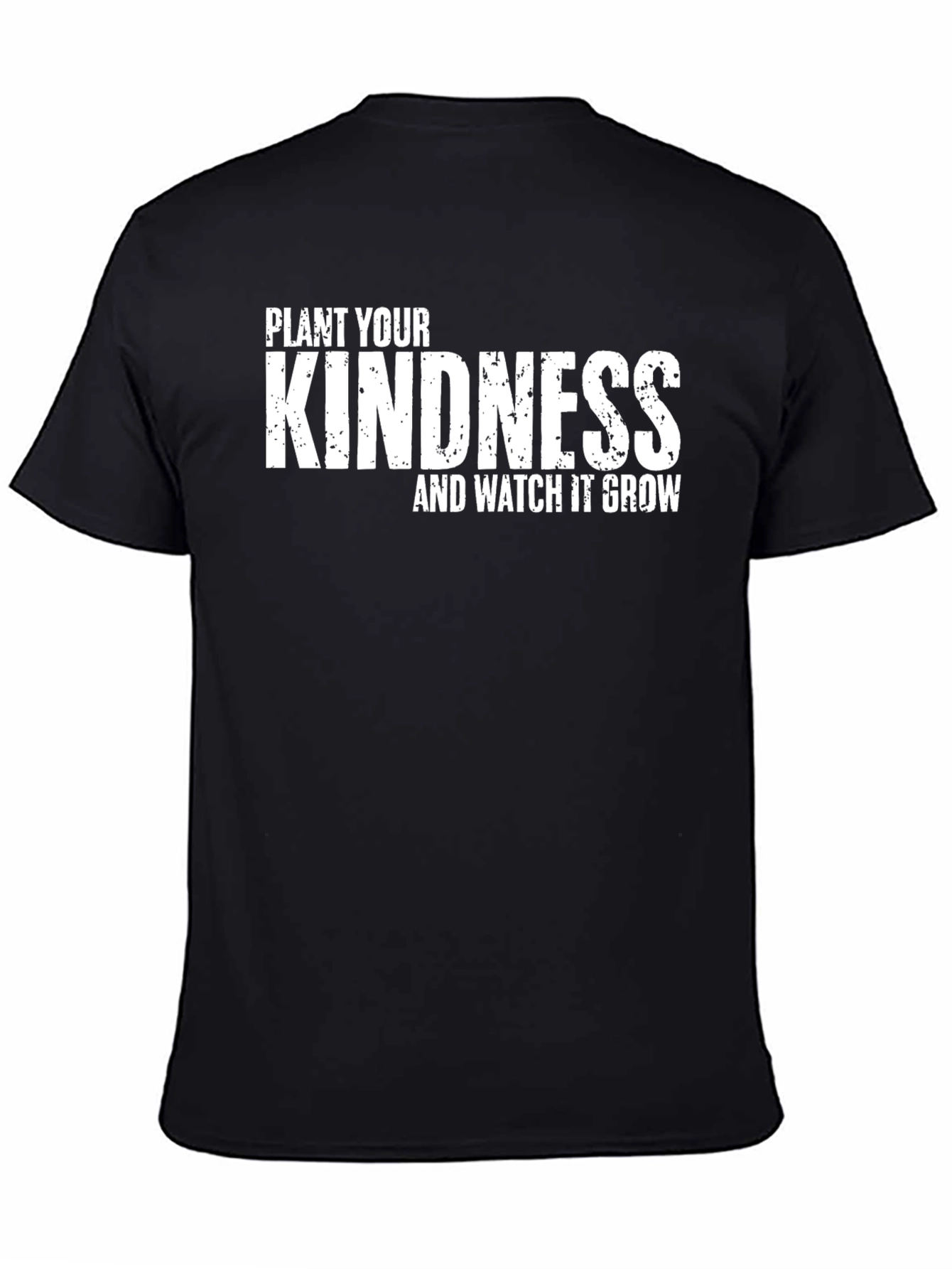 Kindness Grow T-Shirt - Black Cotton Blend