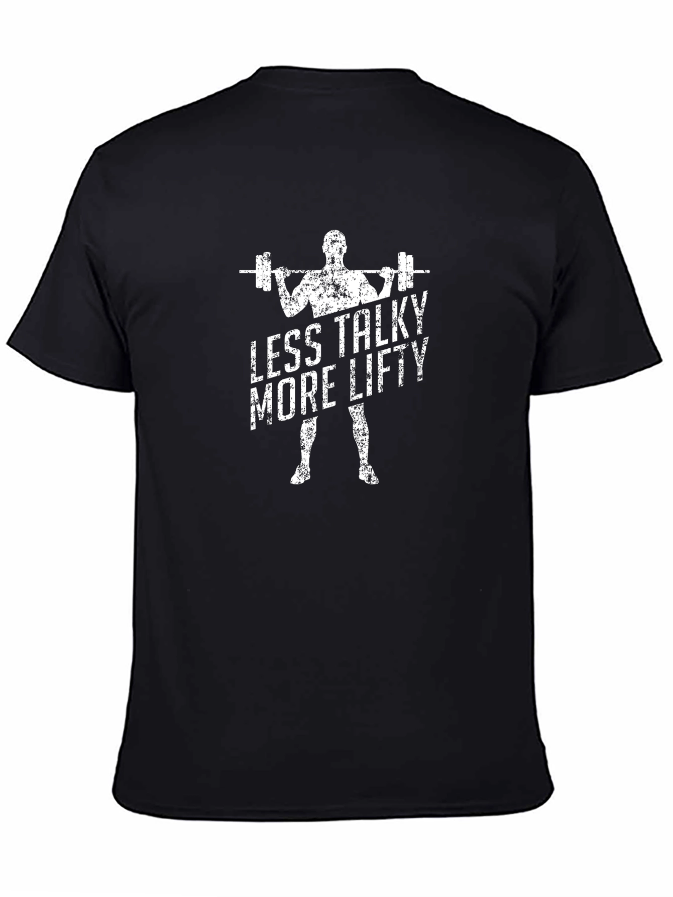 Less Talky More Lifty Graphic Tee - Black
