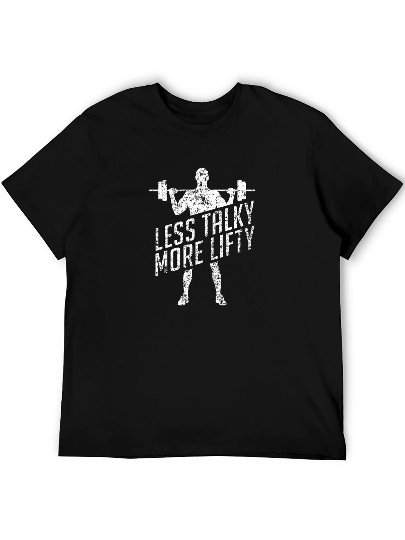 Less Talky More Lifty Graphic Tee - Black