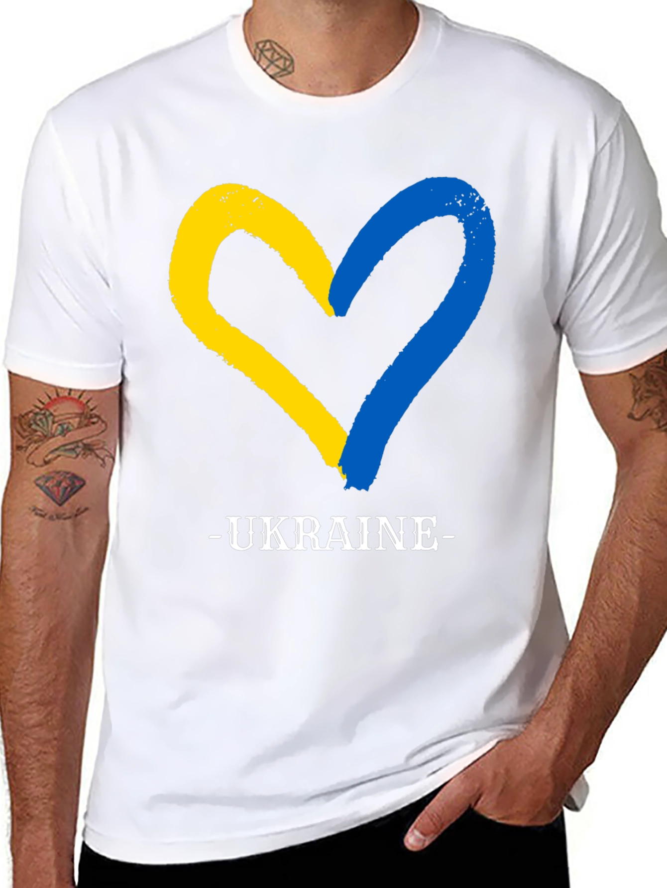 Ukraine Heart Flag T-Shirt