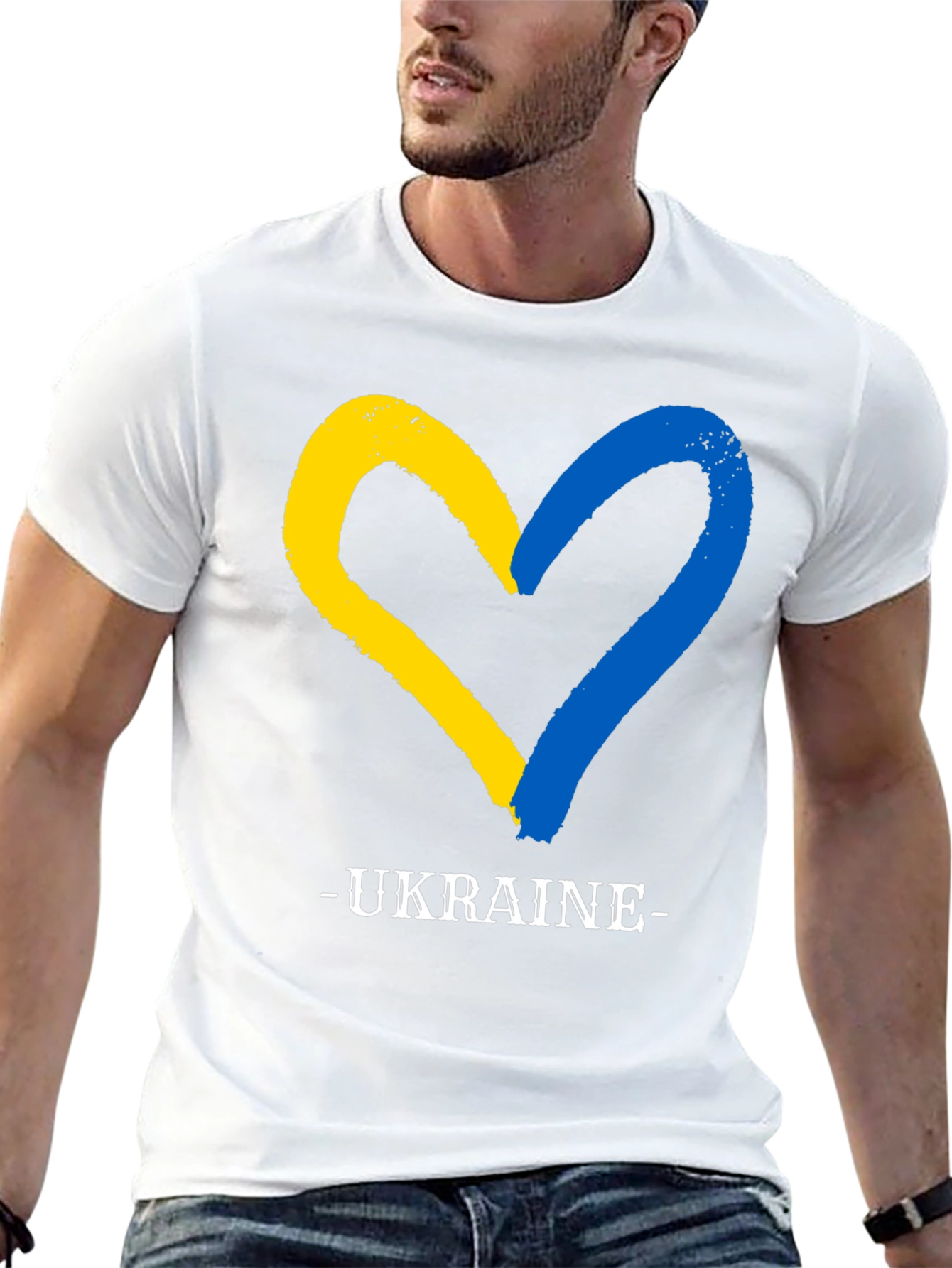 Ukraine Heart Flag T-Shirt