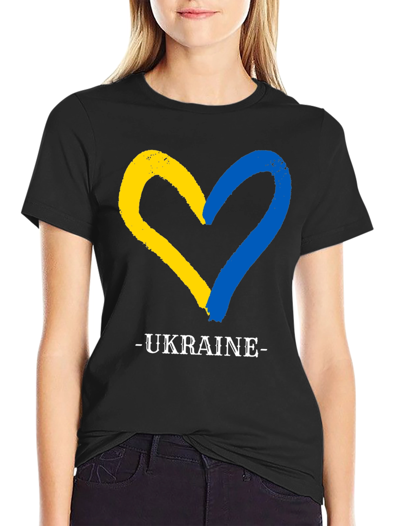 Ukraine Heart Flag T-Shirt
