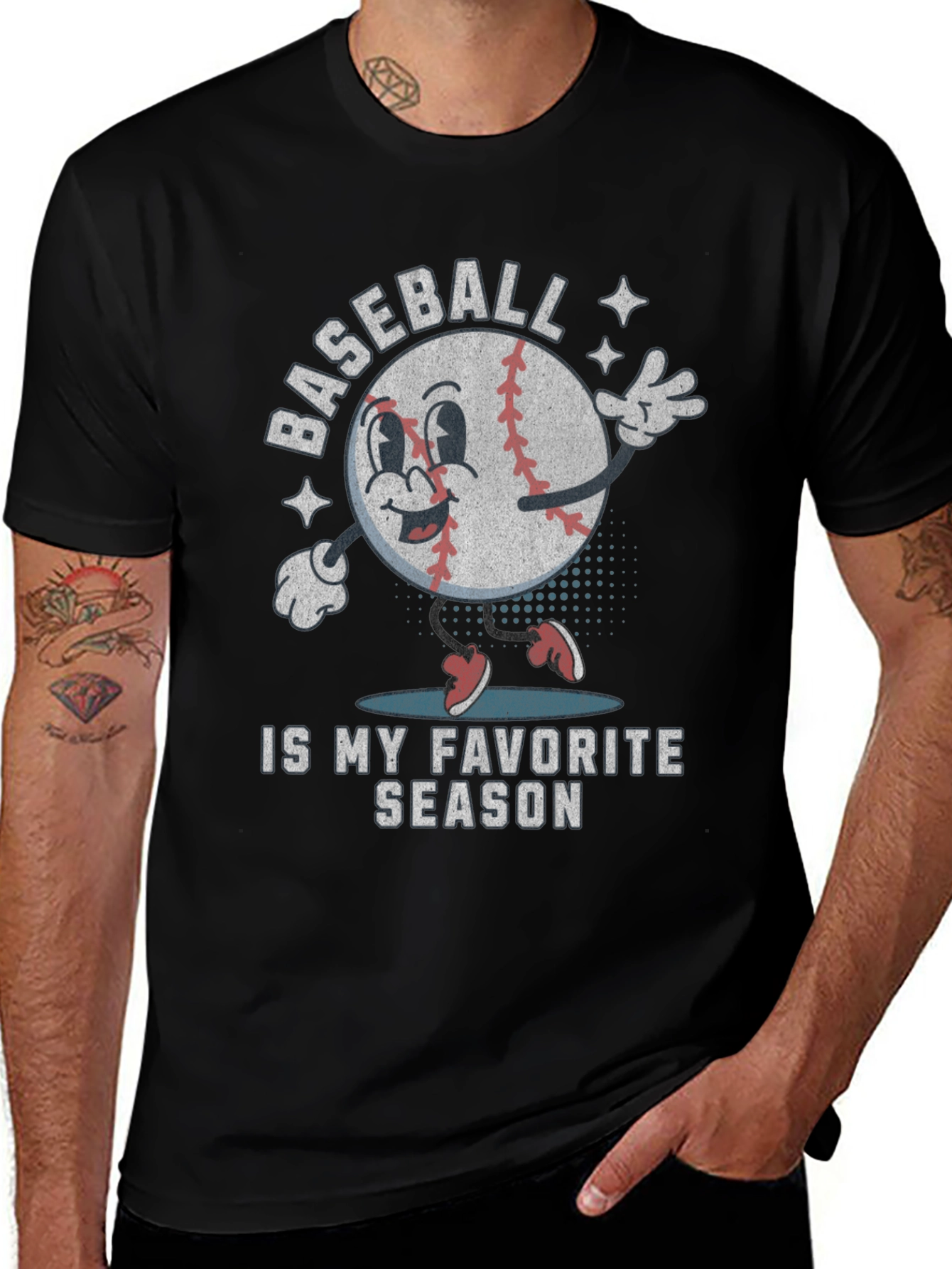 Baseball My Favorite Season Graphic Tee