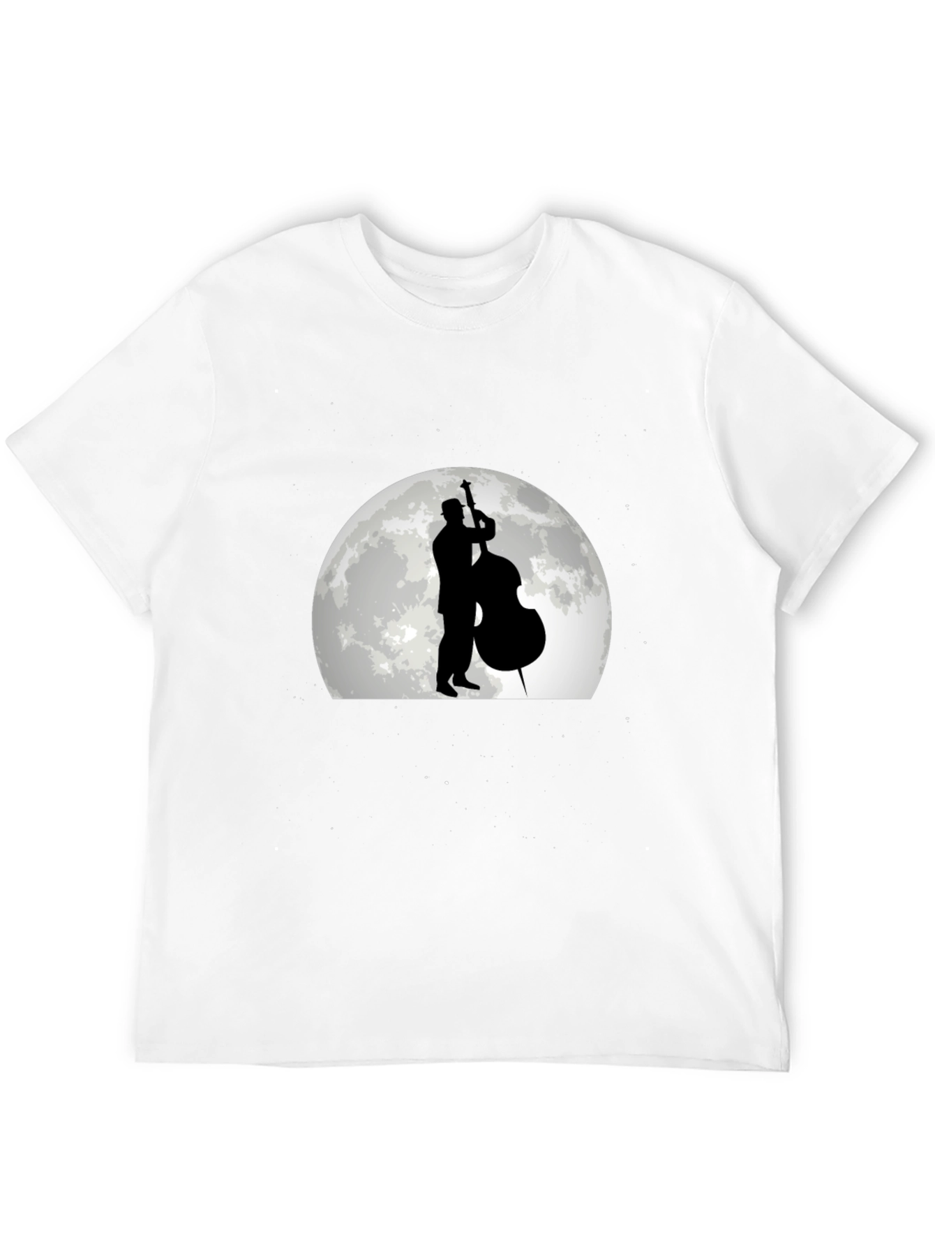 Jazz Musician Moon Graphic T-Shirt