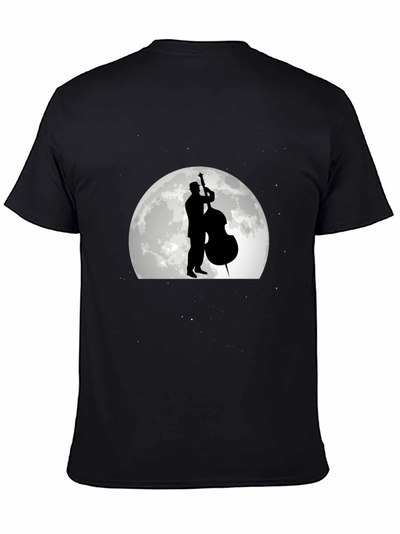Jazz Musician Moon Graphic T-Shirt