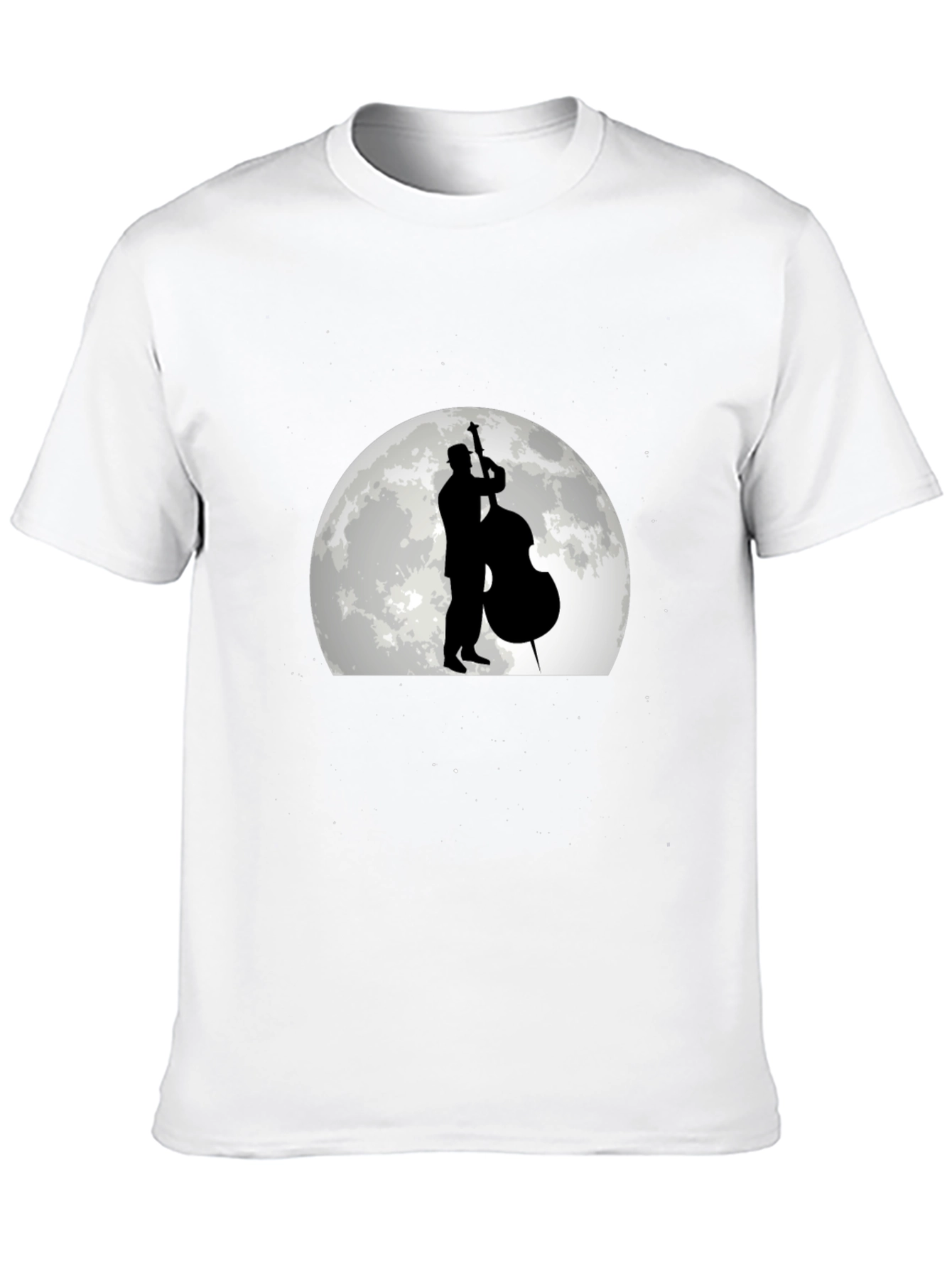 Jazz Musician Moon Graphic T-Shirt
