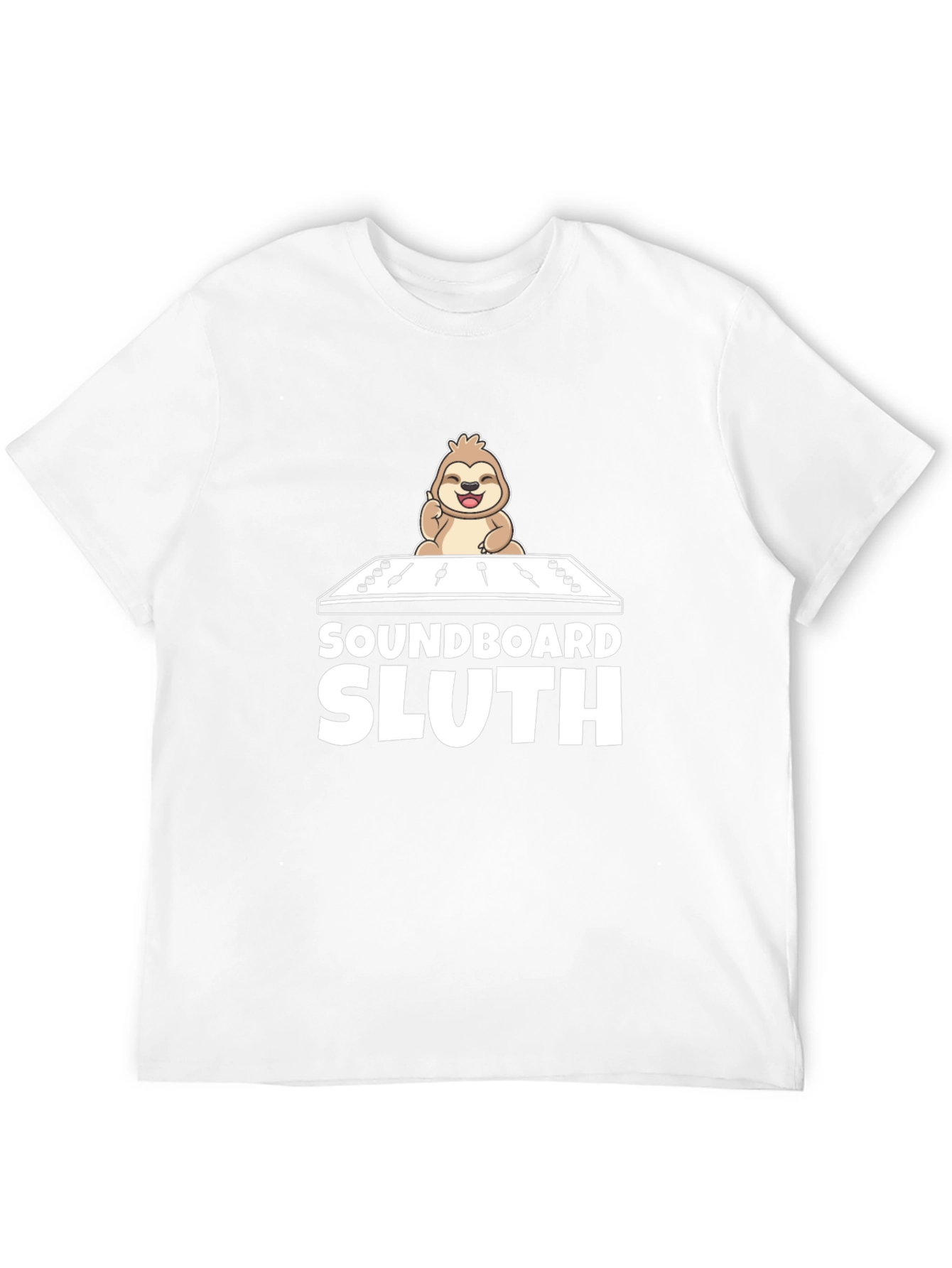 Soundboard Sloth Black T-Shirt