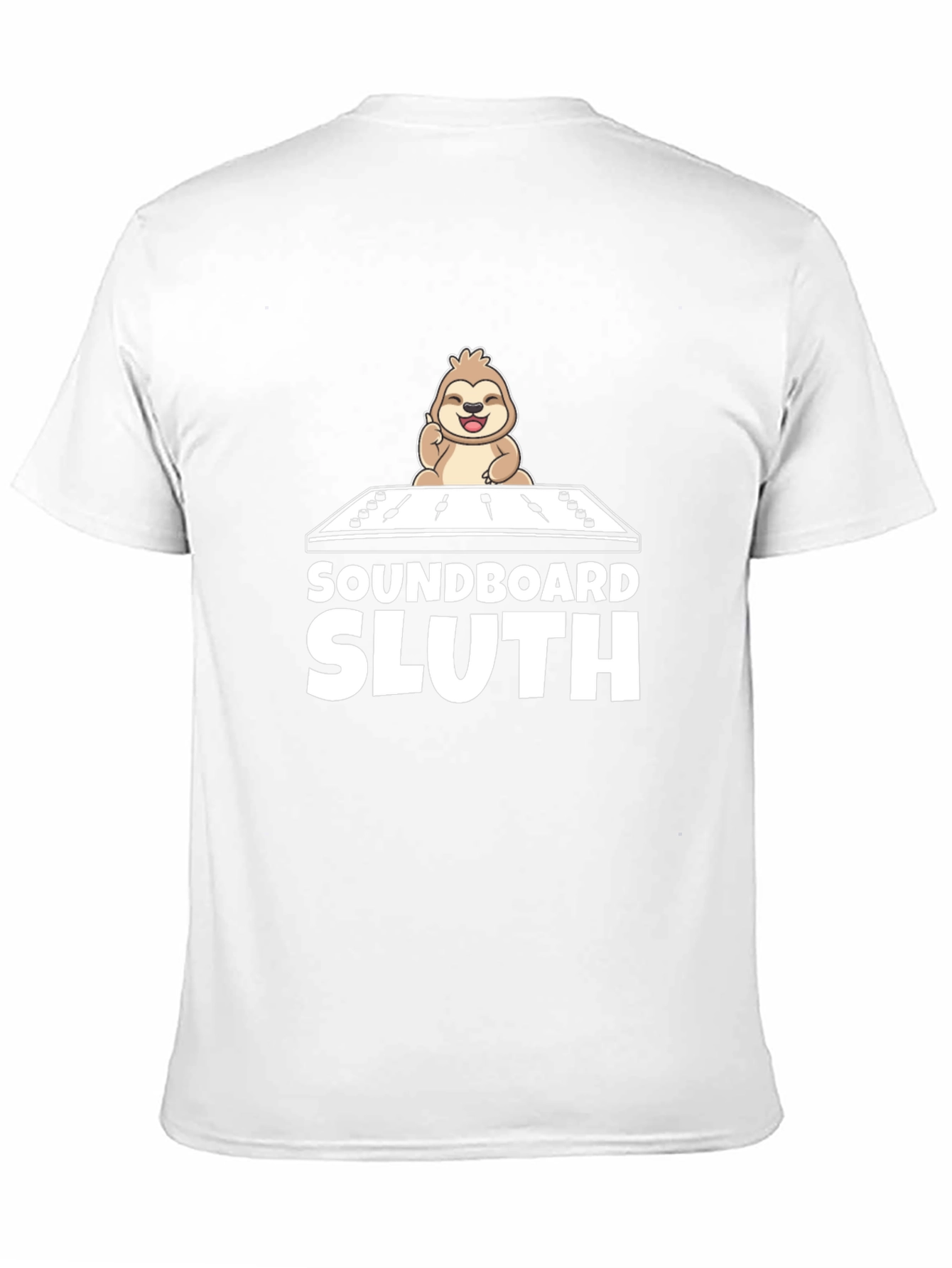Soundboard Sloth Black T-Shirt