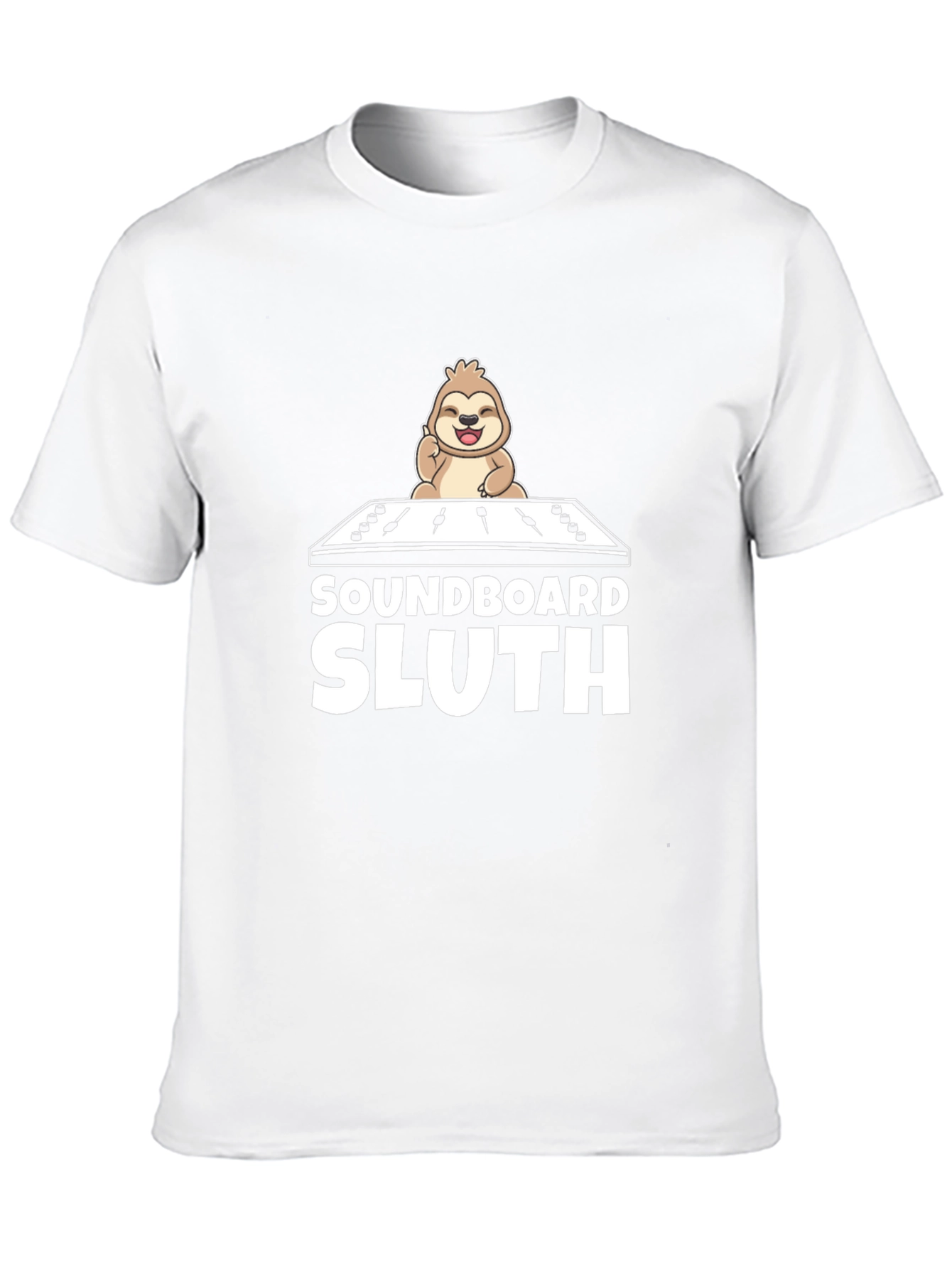 Soundboard Sloth Black T-Shirt