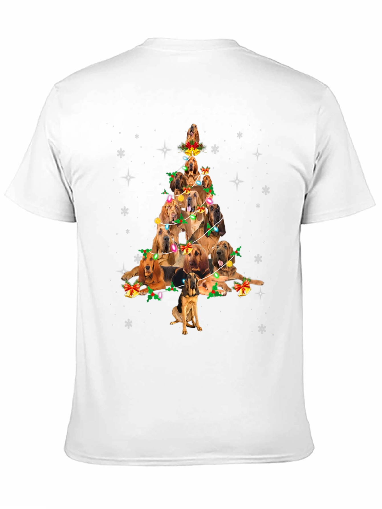 Dog Breed Christmas Tree Graphic Tee