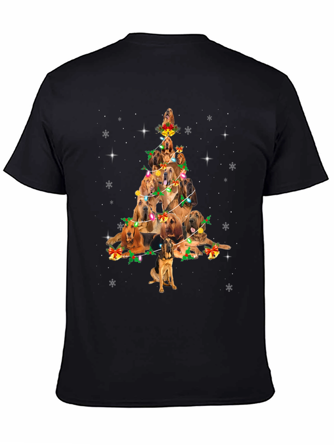 Dog Breed Christmas Tree Graphic Tee