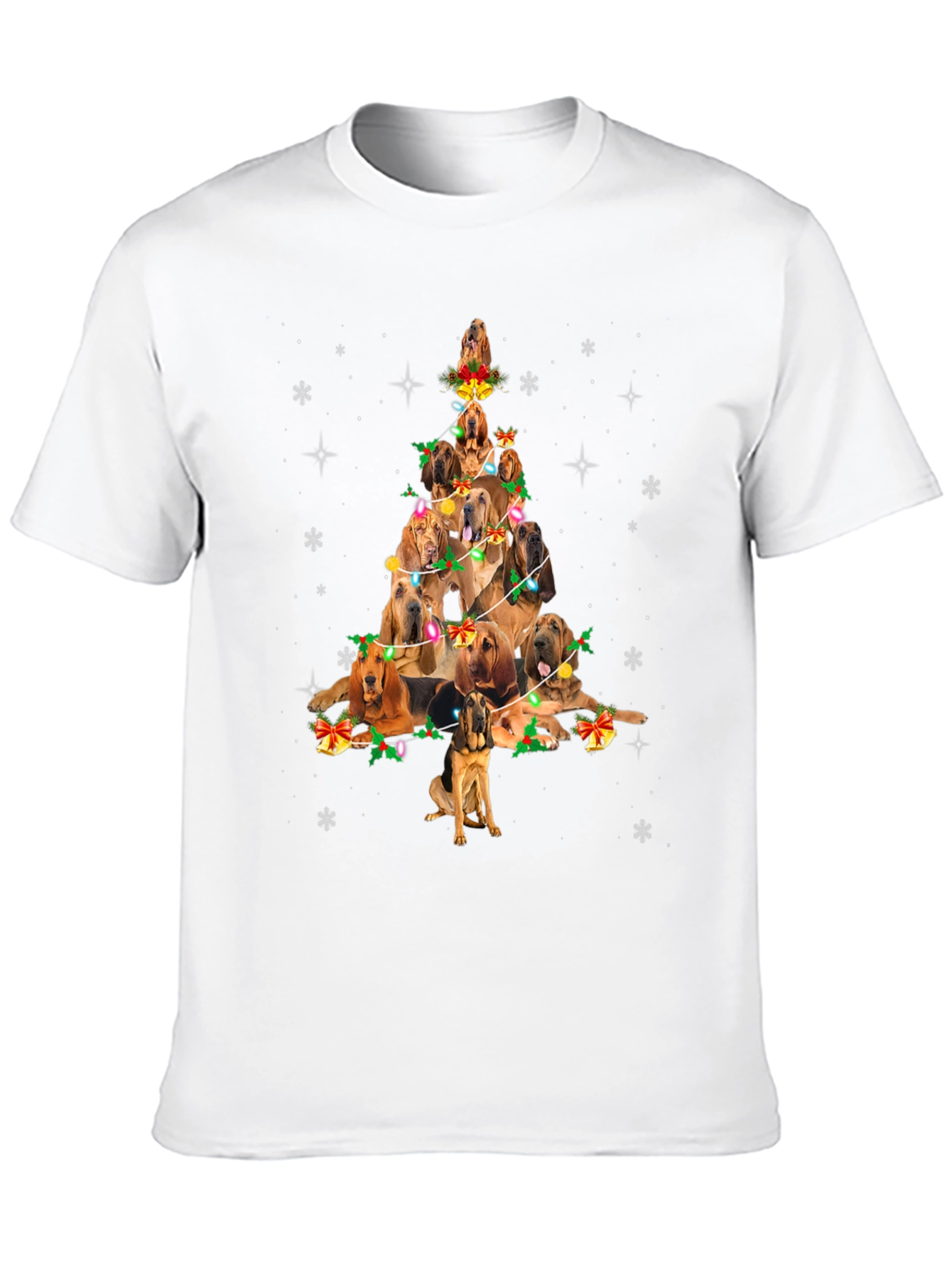 Dog Breed Christmas Tree Graphic Tee
