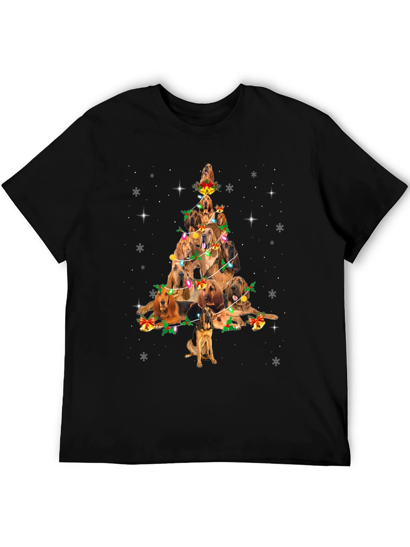 Dog Breed Christmas Tree Graphic Tee
