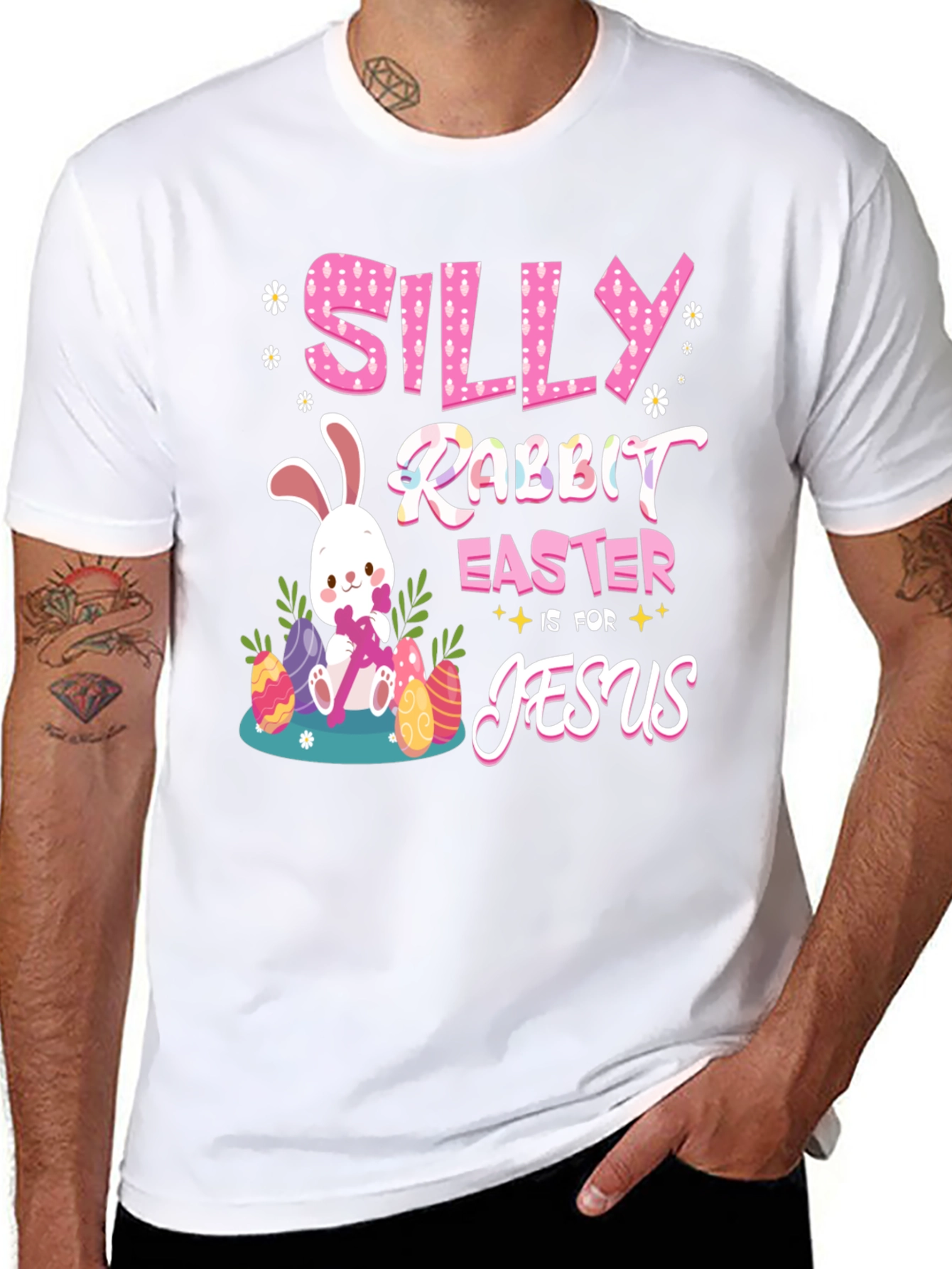 Silly Rabbit Easter is for Jesus T-Shirt