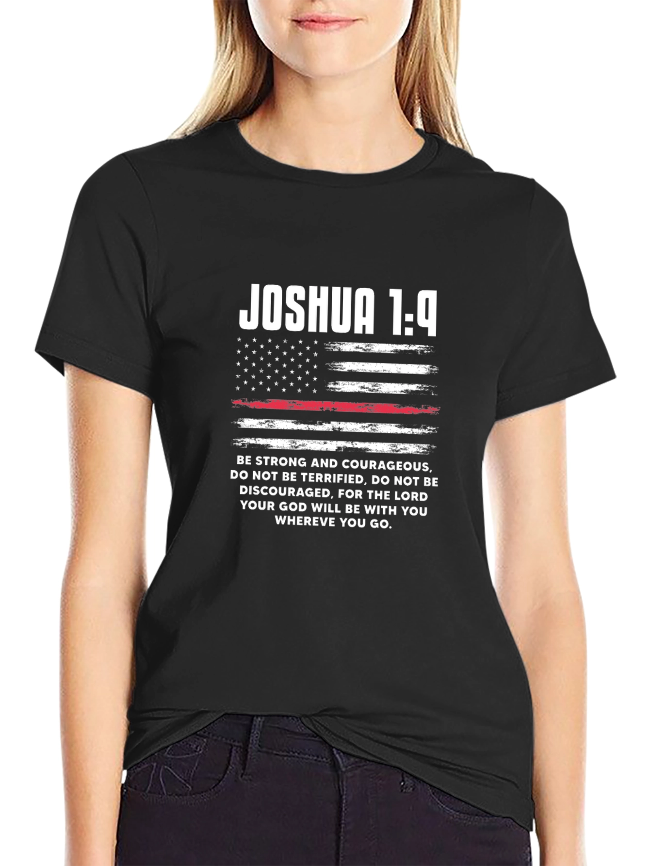 Joshua 1:9 T-Shirt - Be Strong and Courageous