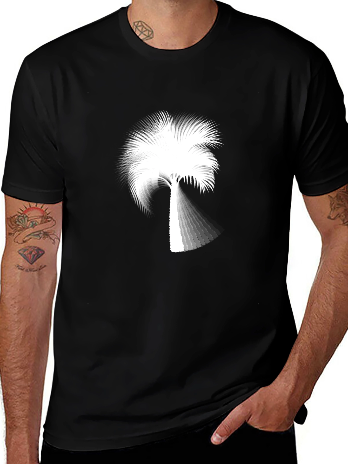 Palm Tree Graphic Tee - Casual Comfort