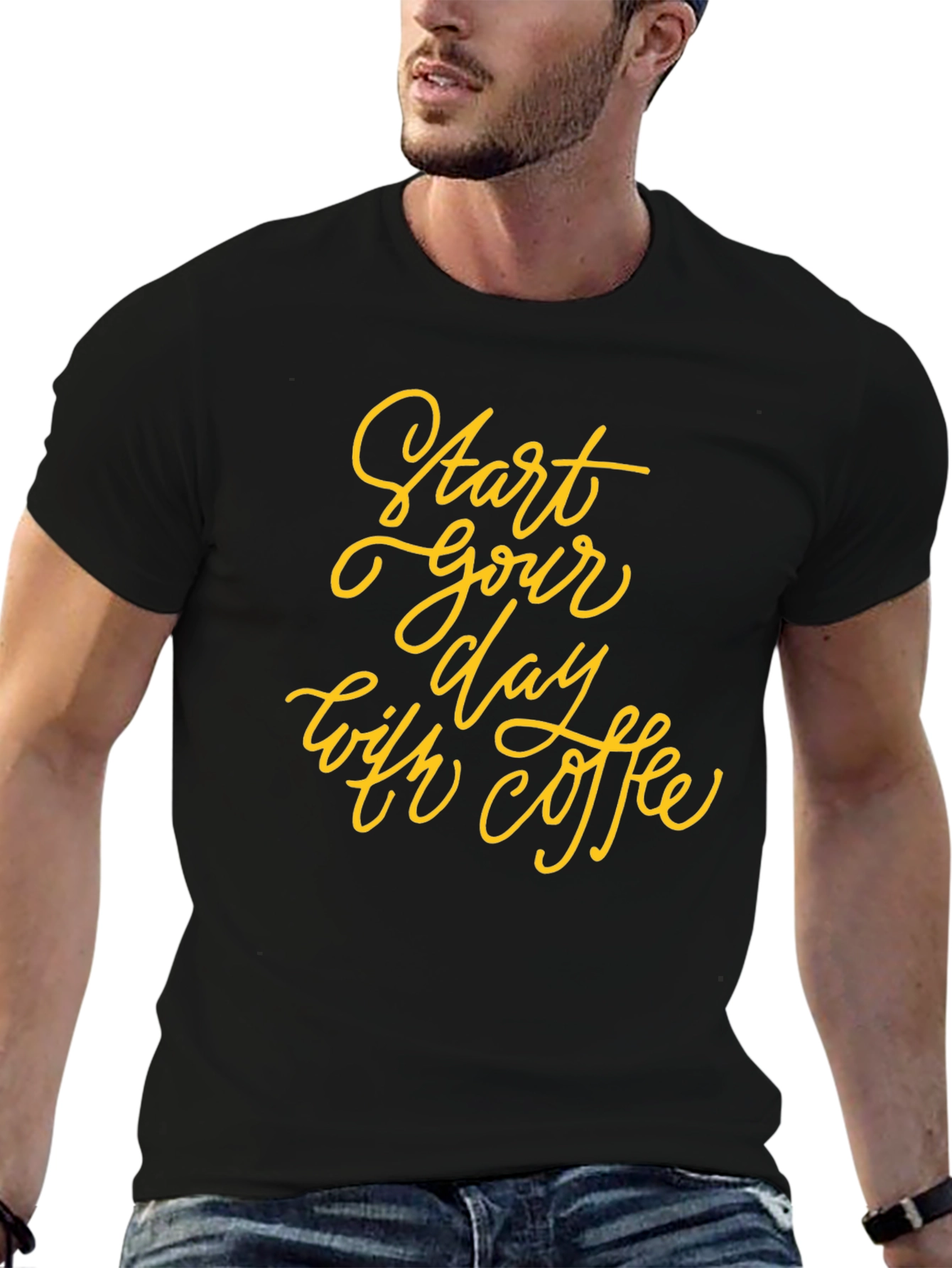 Start Your Day with Coffee Graphic Tee