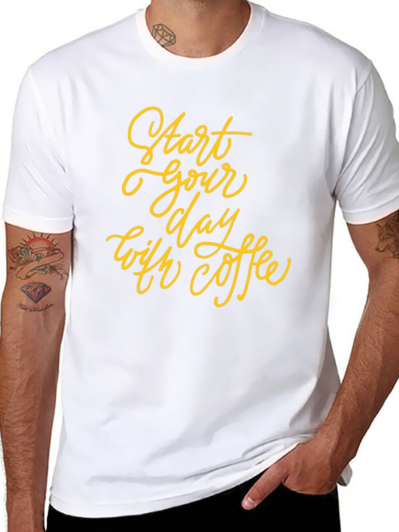 Start Your Day with Coffee Graphic Tee