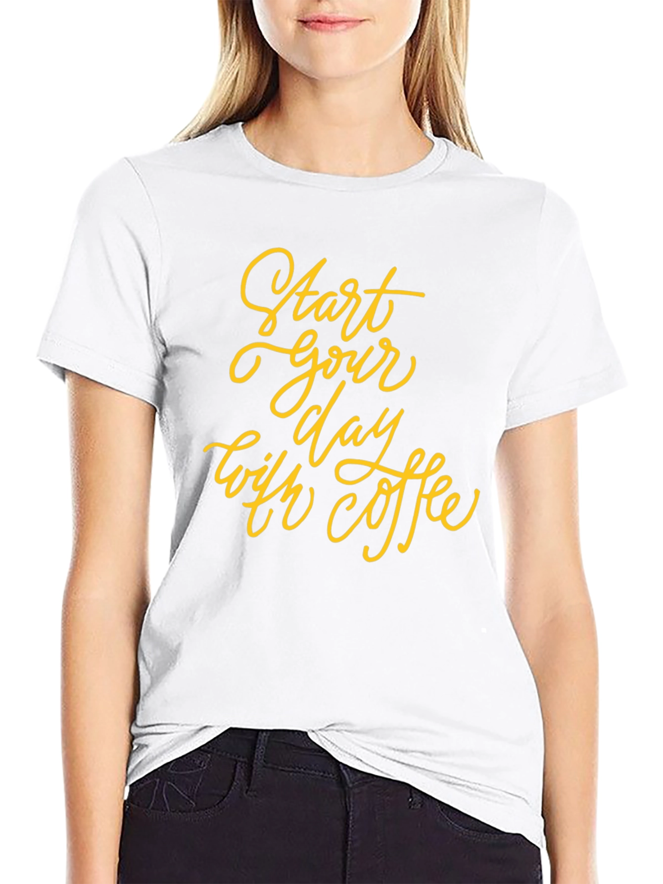 Start Your Day with Coffee Graphic Tee
