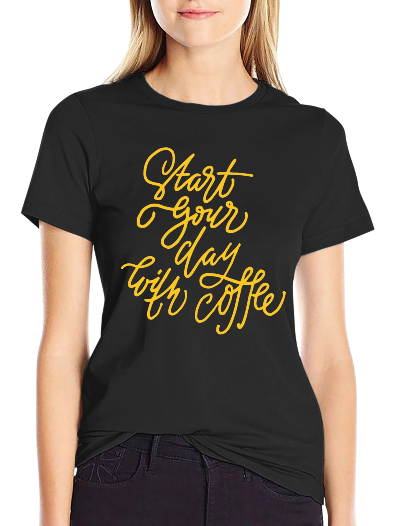 Start Your Day with Coffee Graphic Tee