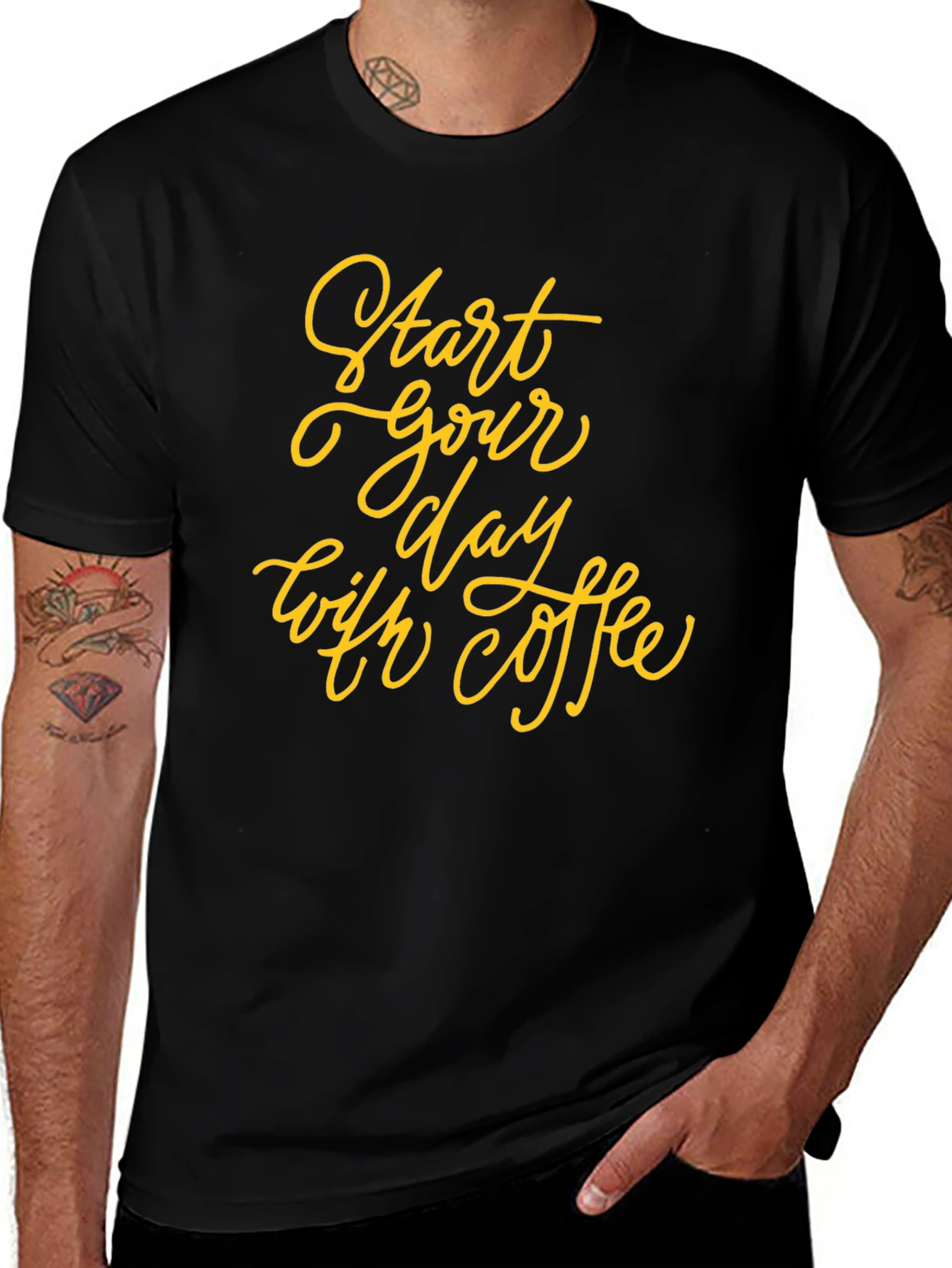 Start Your Day with Coffee Graphic Tee