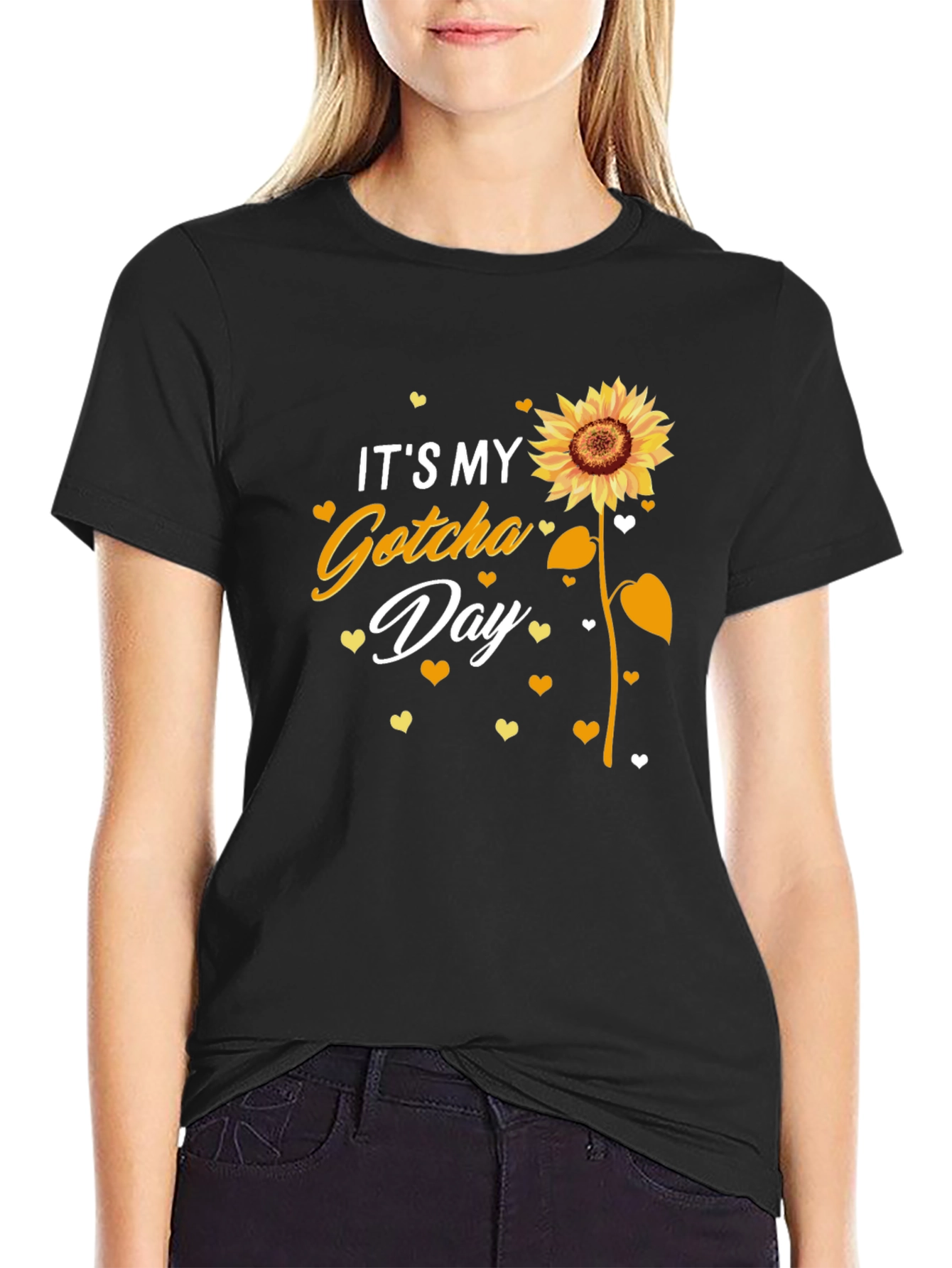 Its My Gotcha Day Sunflower Graphic Tee