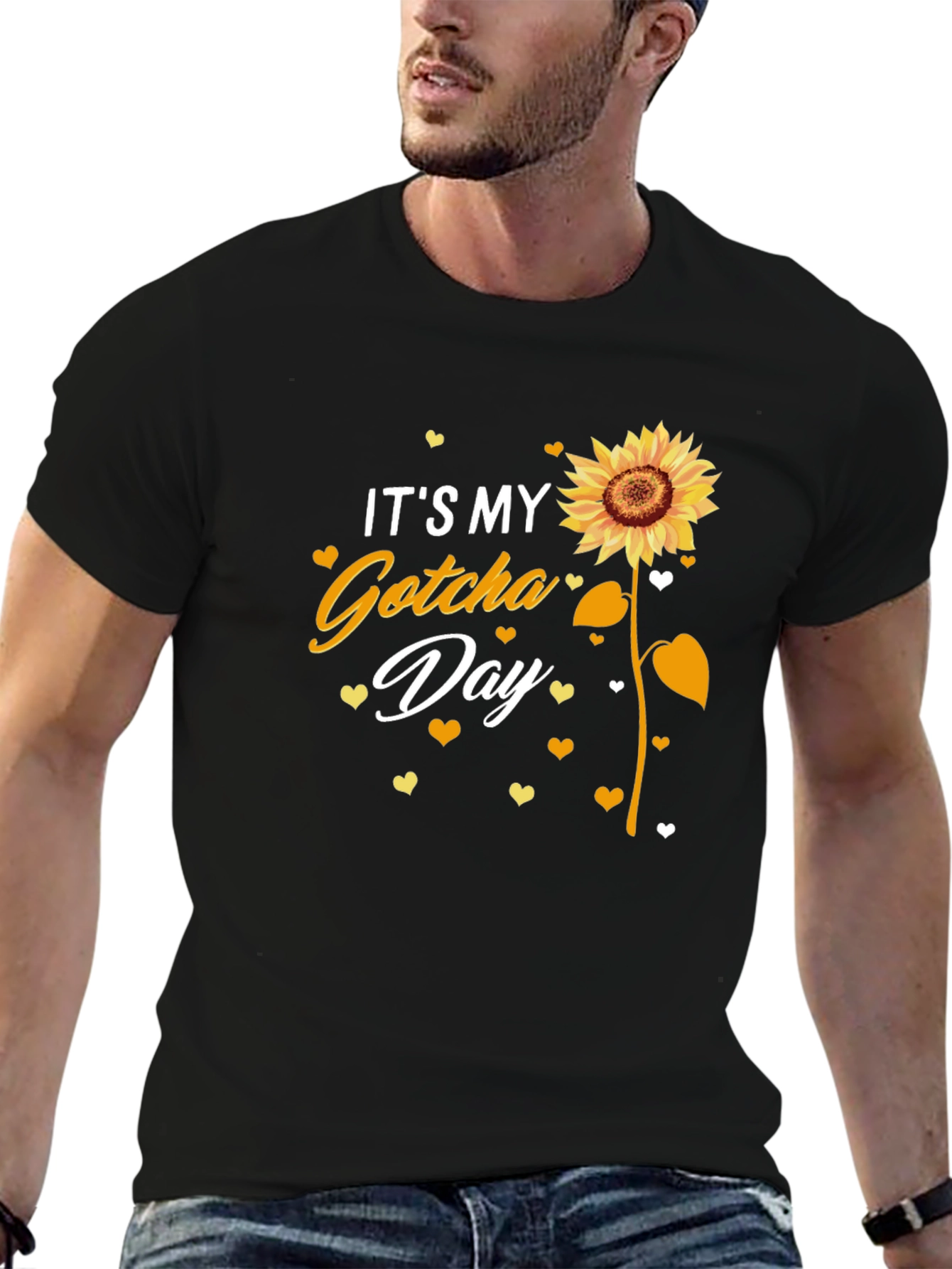 Its My Gotcha Day Sunflower Graphic Tee