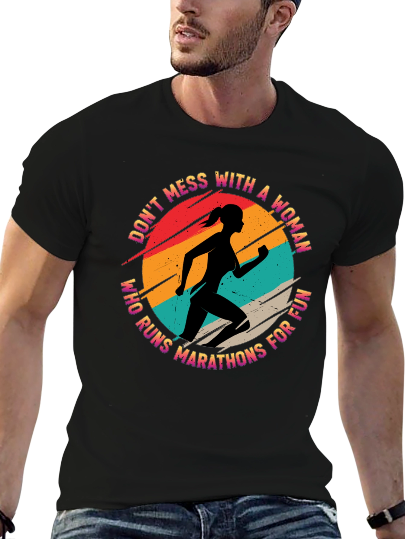 Marathon Runner Woman T-Shirt - Dont Mess With!