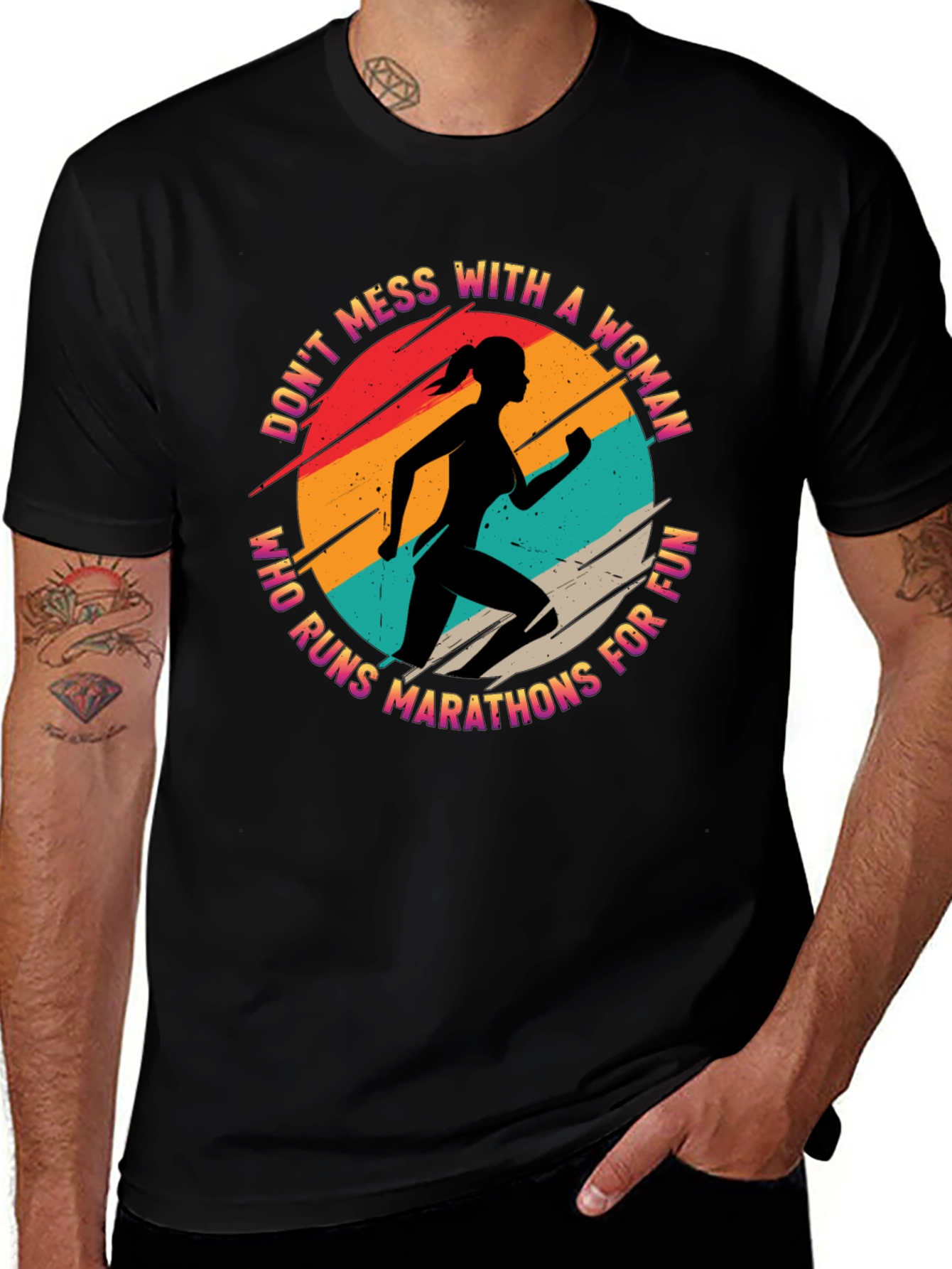 Marathon Runner Woman T-Shirt - Dont Mess With!
