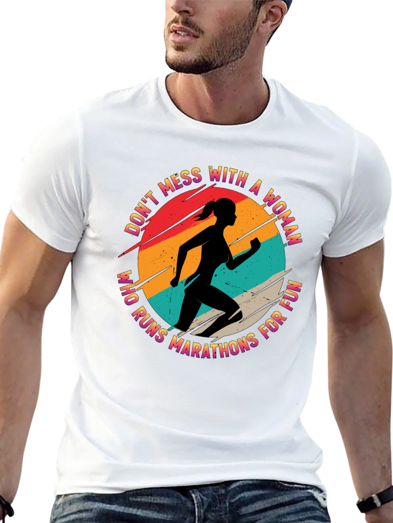 Marathon Runner Woman T-Shirt - Dont Mess With!