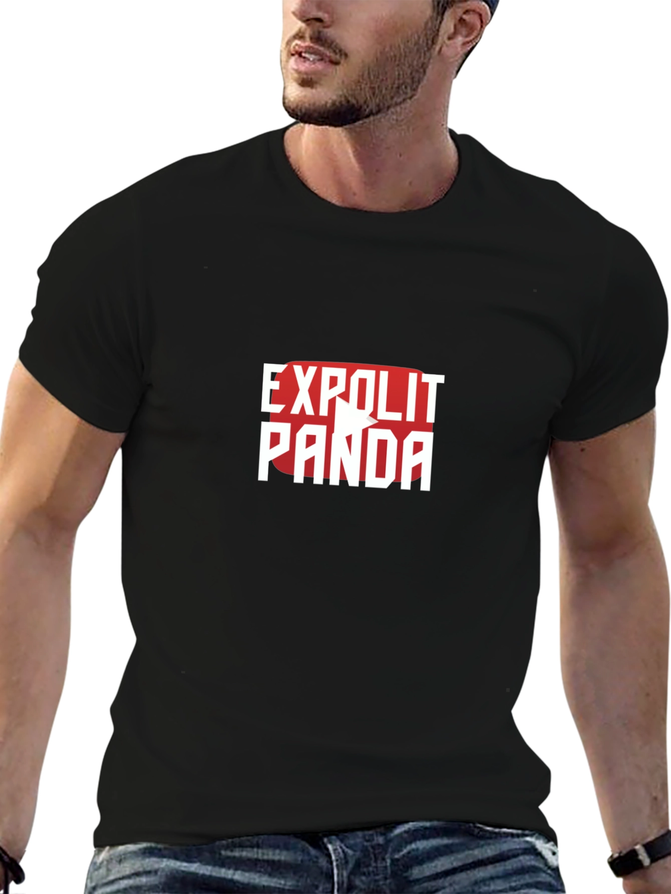 Exploit Panda Black T-Shirt