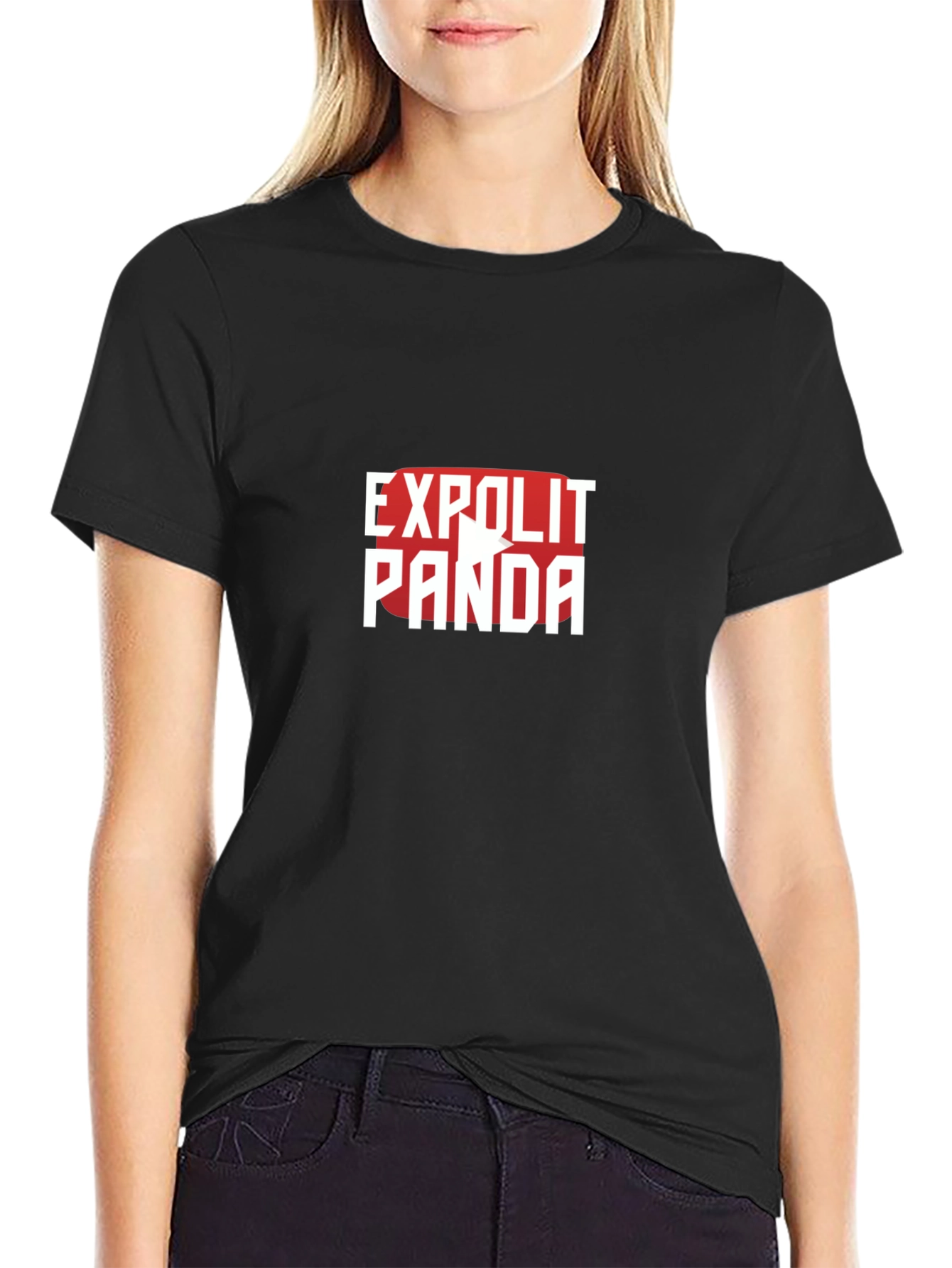 Exploit Panda Black T-Shirt