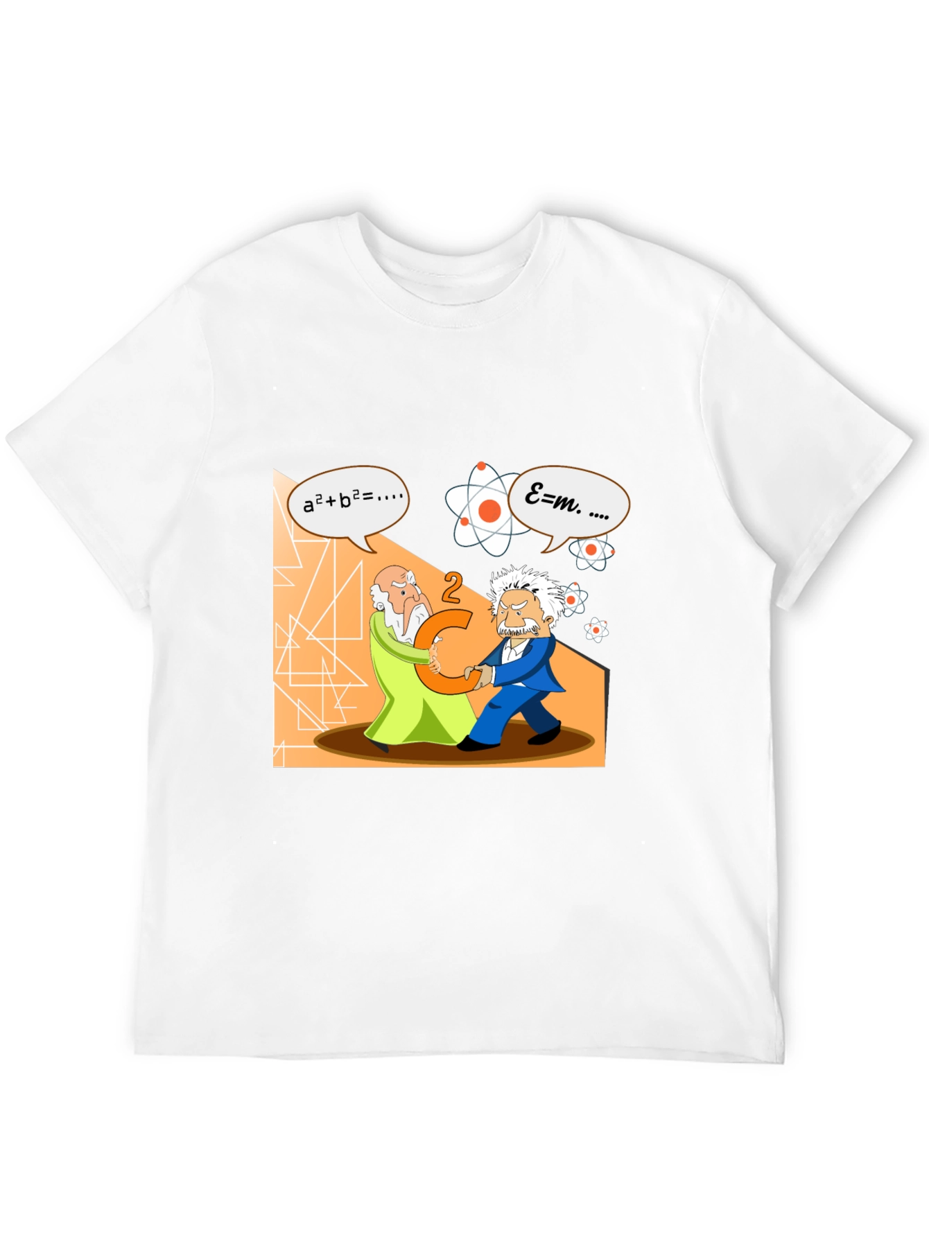 Science Humor T-Shirt: Einstein vs. Newton