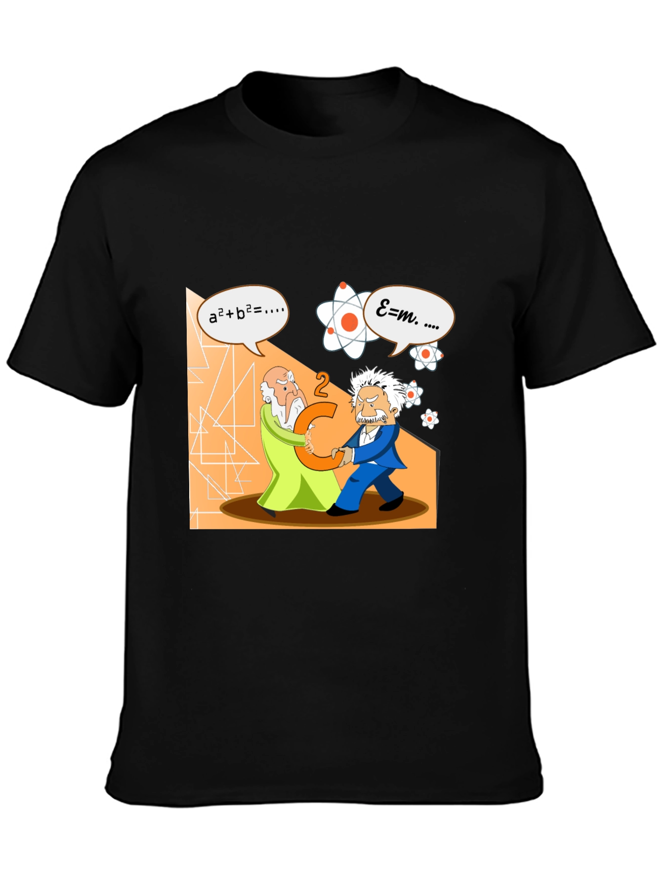 Science Humor T-Shirt: Einstein vs. Newton