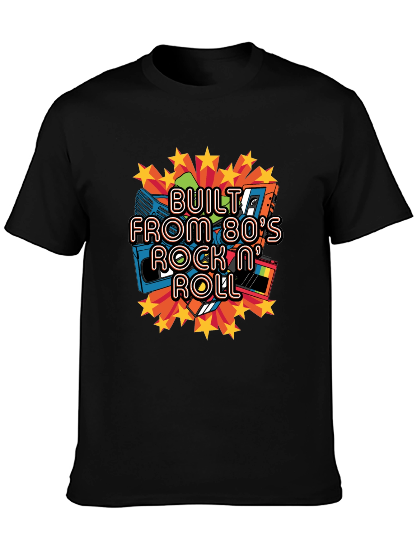 Built From 80s Rock n Roll T-Shirt