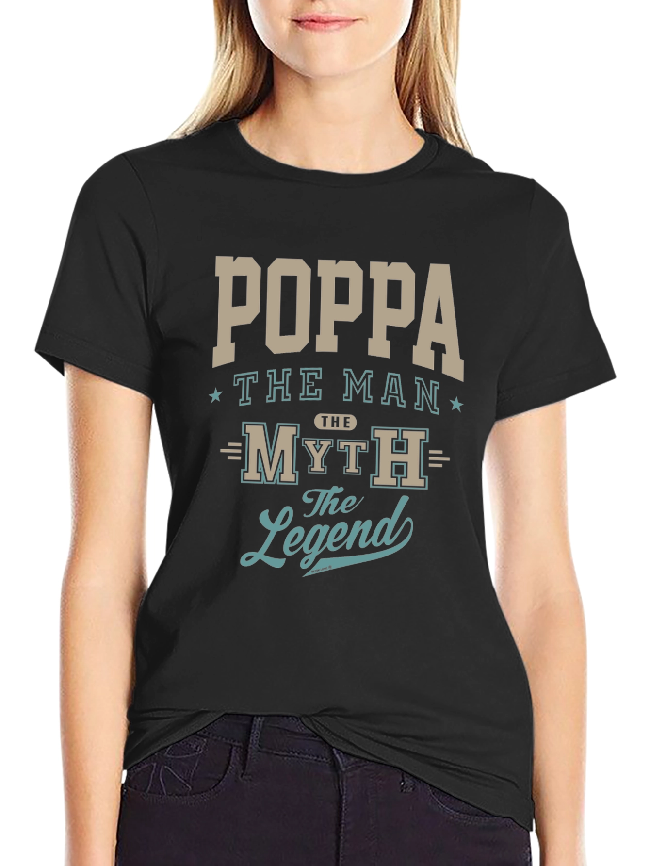 Poppa The Man Myth Legend Graphic T-Shirt