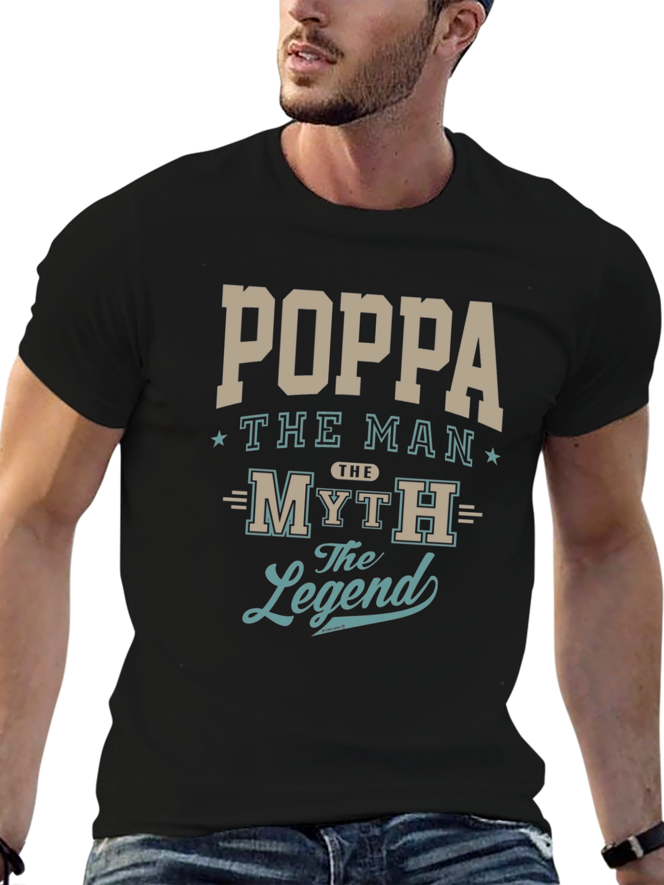 Poppa The Man Myth Legend Graphic T-Shirt