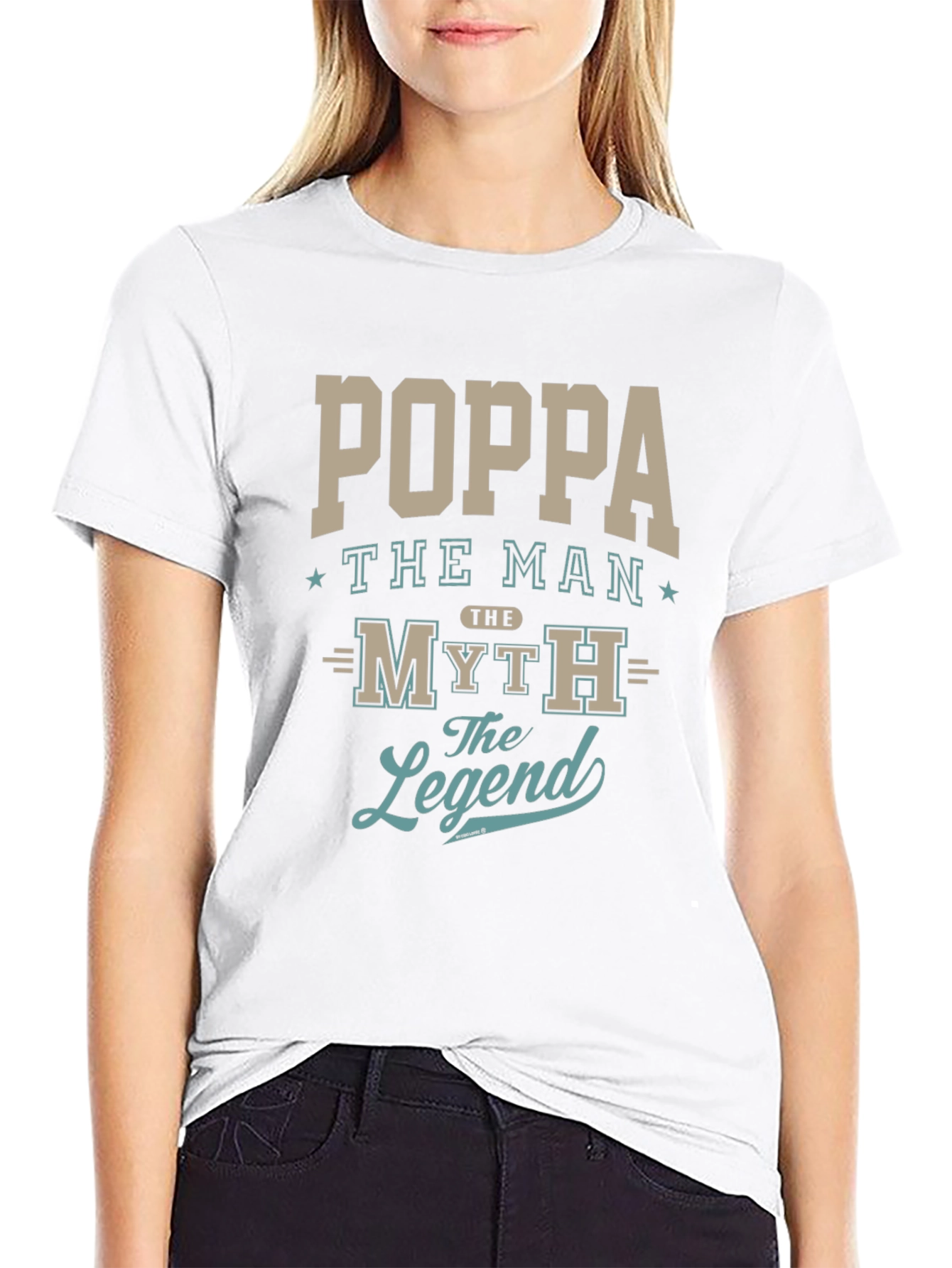 Poppa The Man Myth Legend Graphic T-Shirt