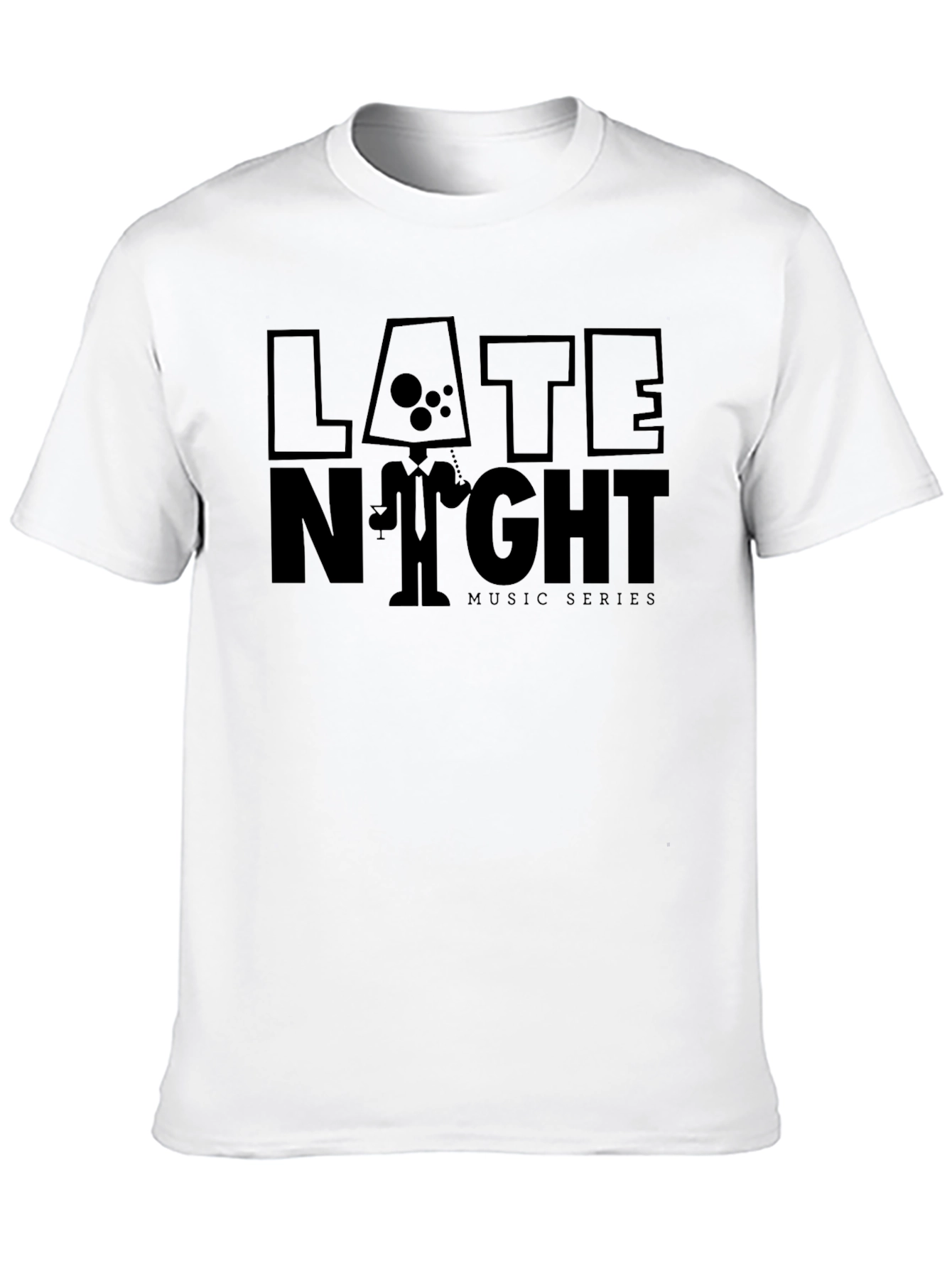 Late Night Music Series Graphic Tee - Black