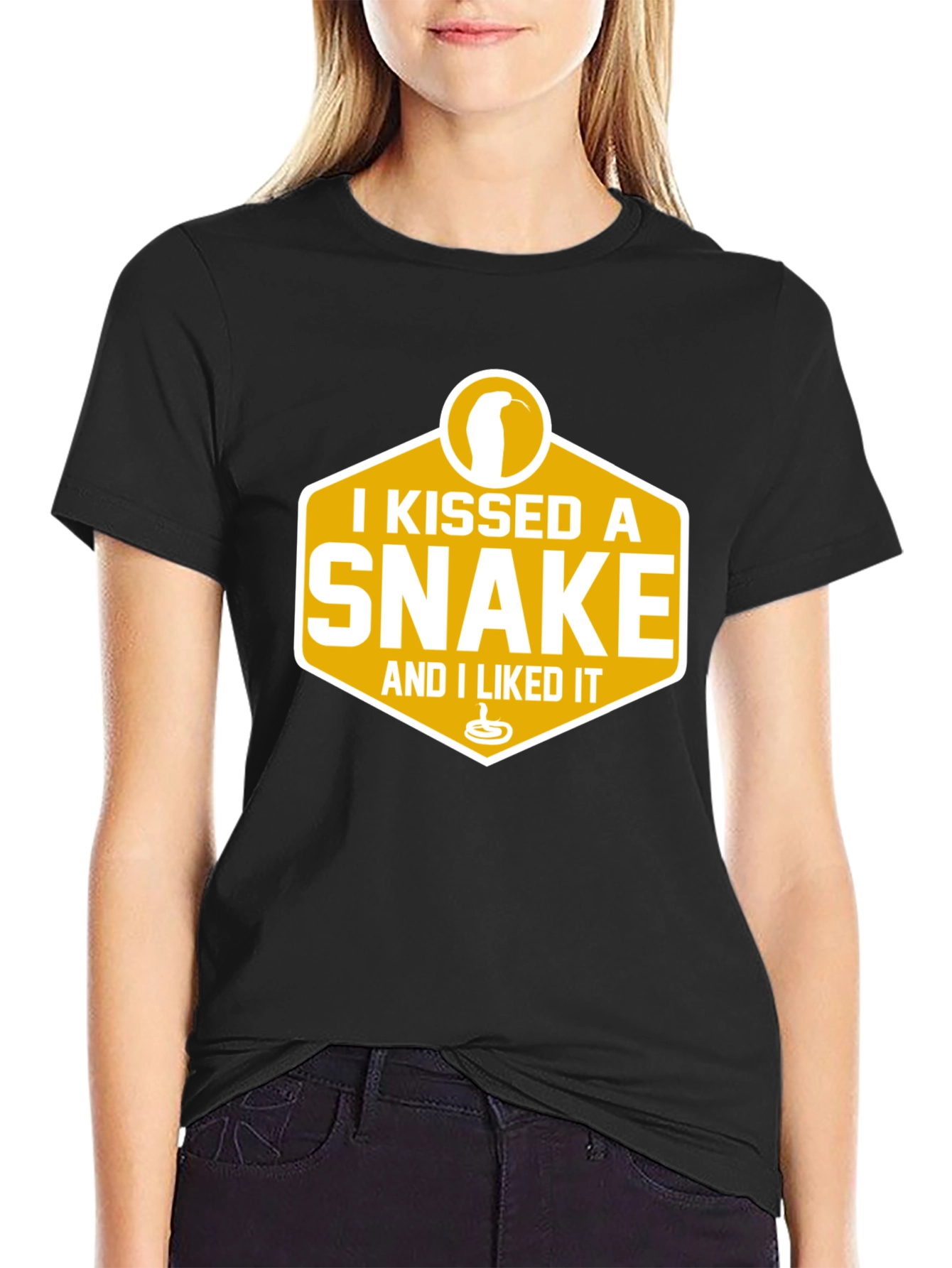 I Kissed A Snake T-Shirt - Funny Graphic Tee
