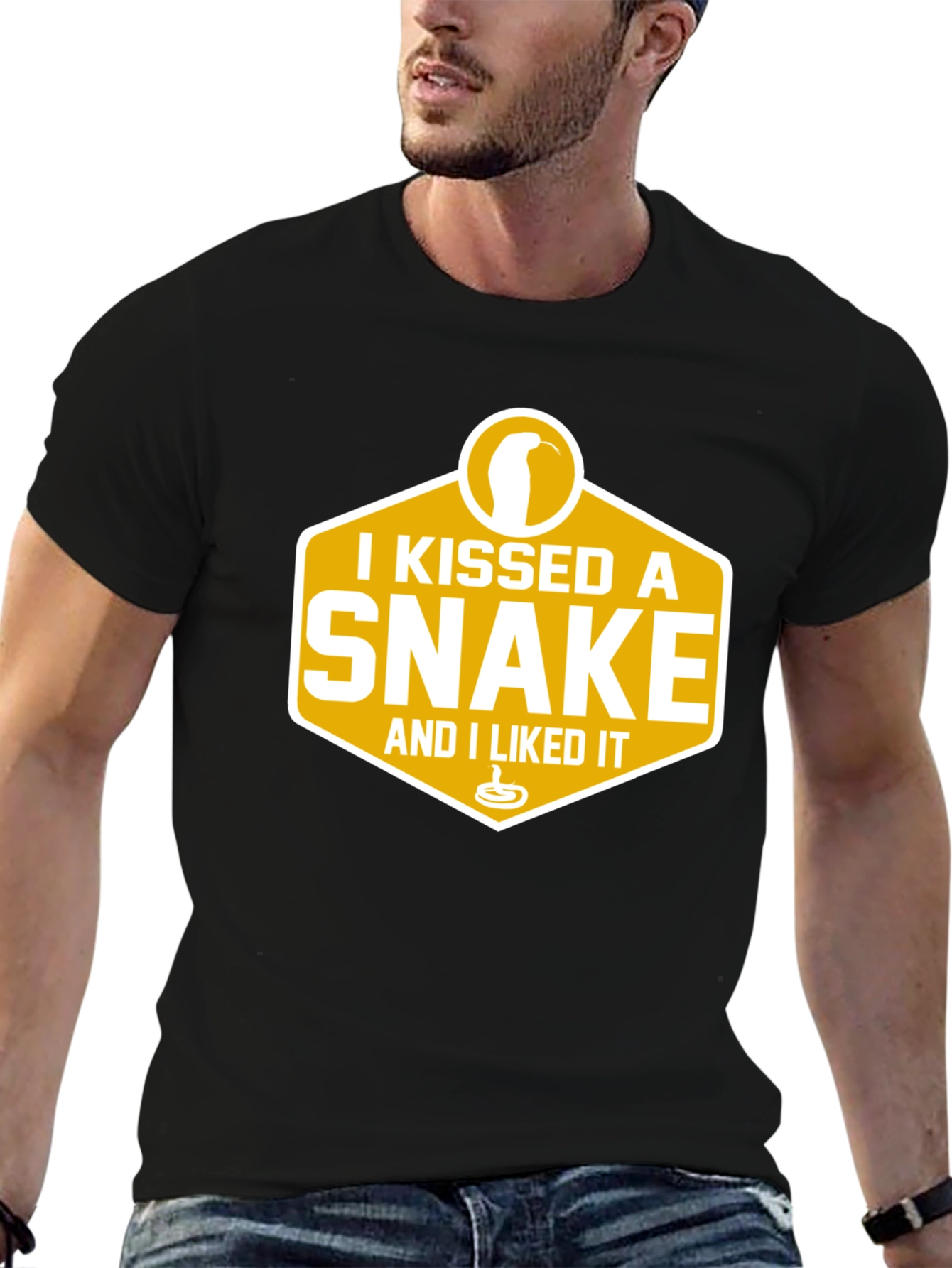 I Kissed A Snake T-Shirt - Funny Graphic Tee