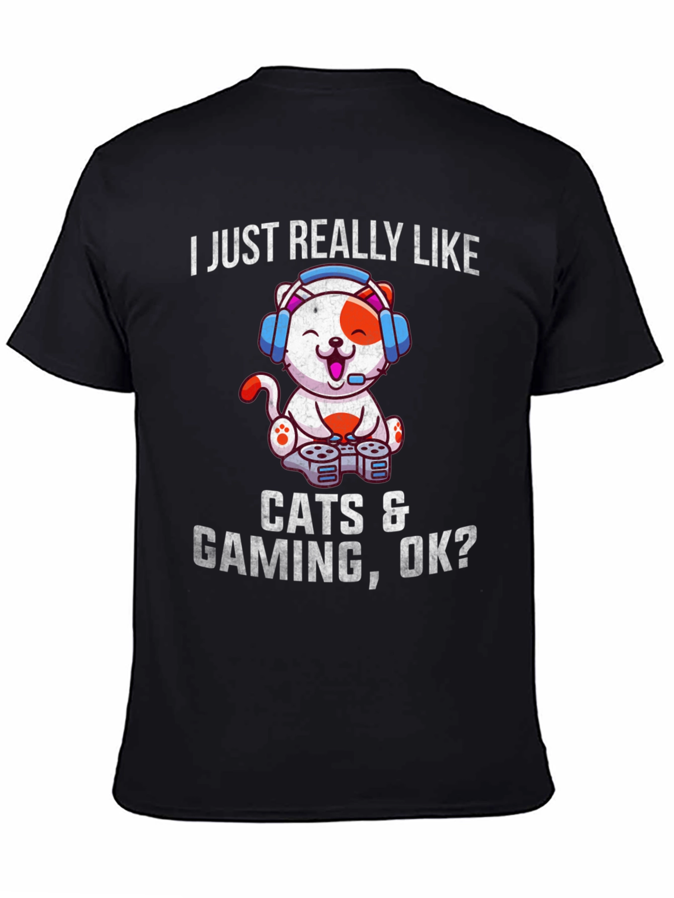 Cats & Gaming T-Shirt - Gamer Cat Tee