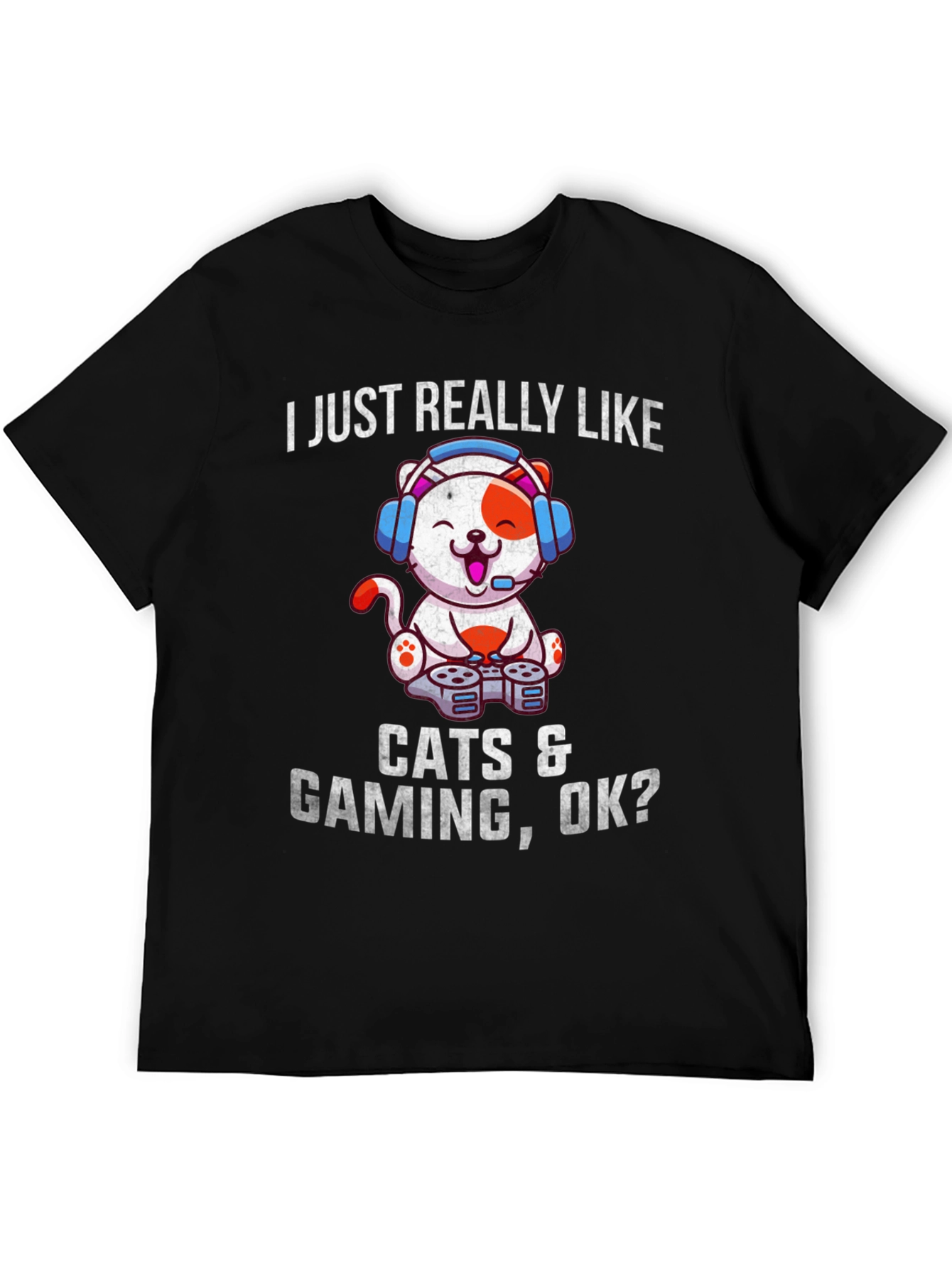 Cats & Gaming T-Shirt - Gamer Cat Tee