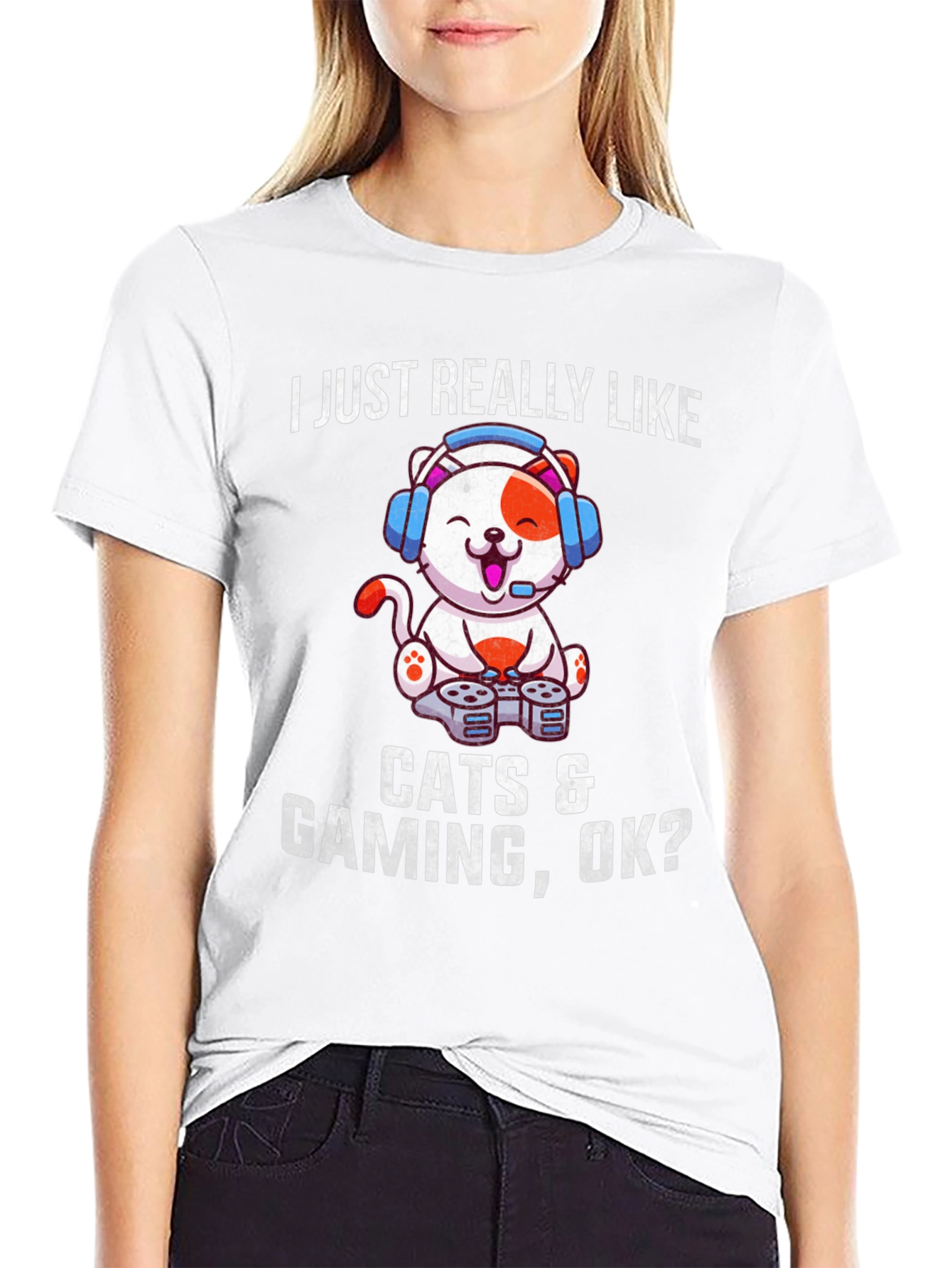 Cats & Gaming T-Shirt - Gamer Cat Tee