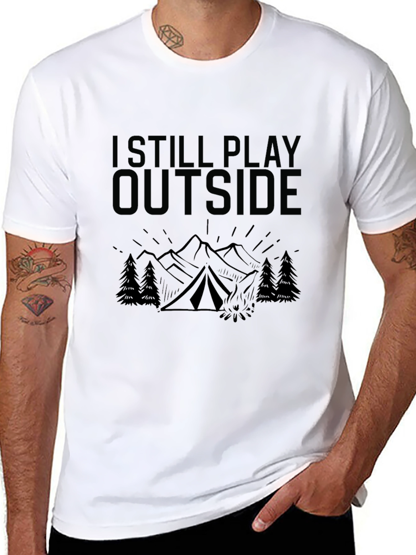 I Still Play Outside Camping T-Shirt
